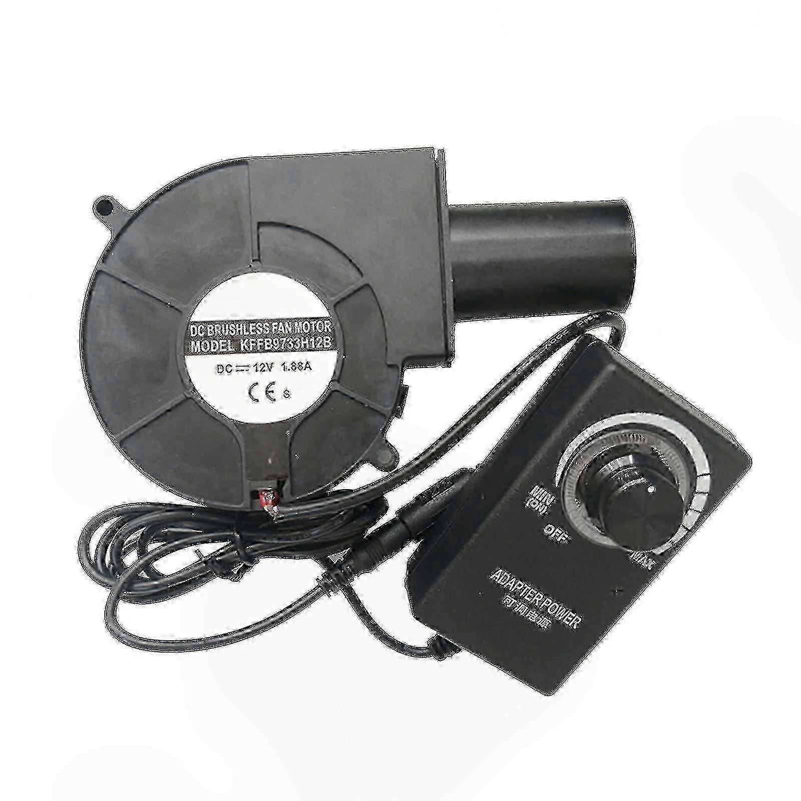 High-Power 12V Blower Fan for Oil Stoves with Adjustable Speed Control