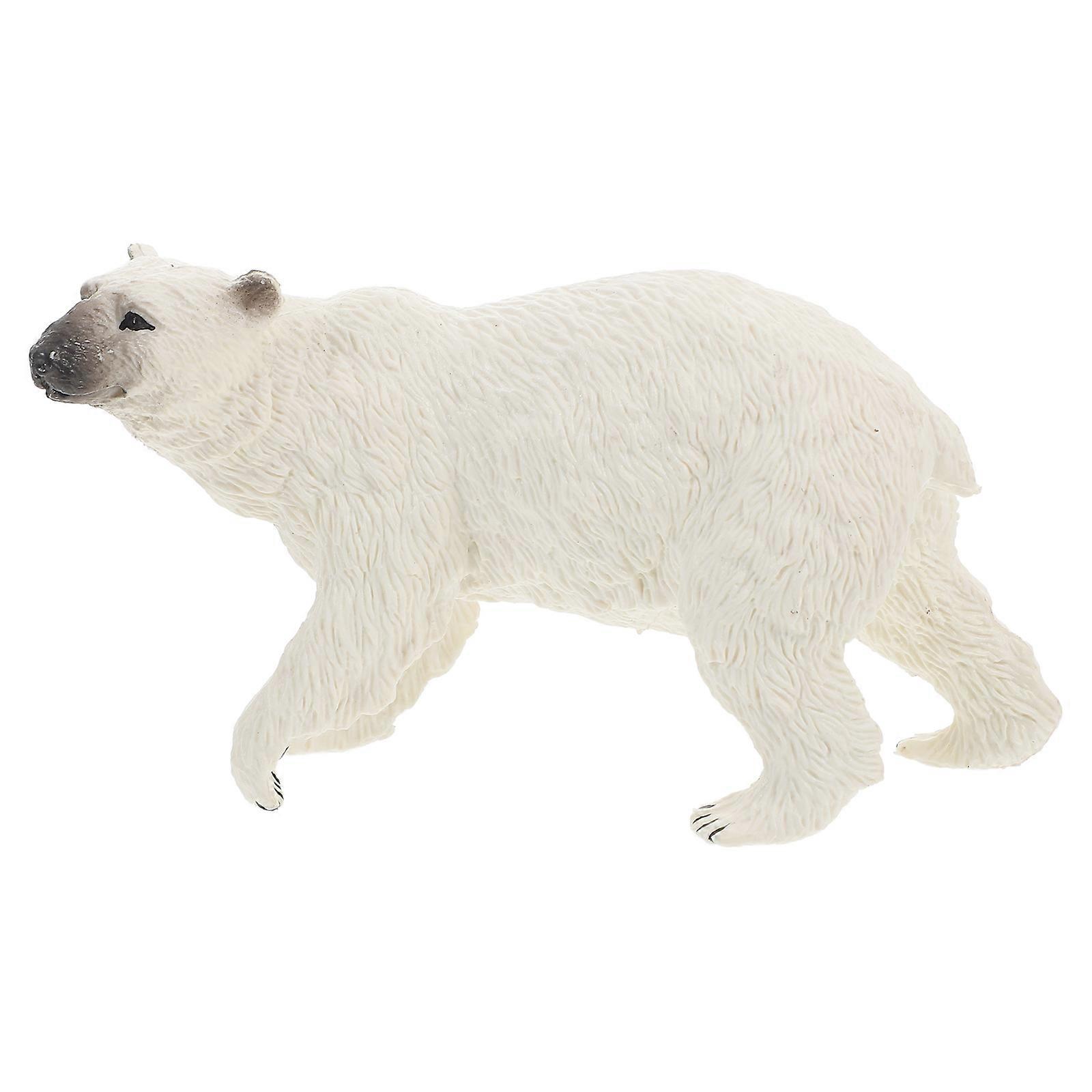 Plastic Bear Figurines Realistic Bear Model for Decoration