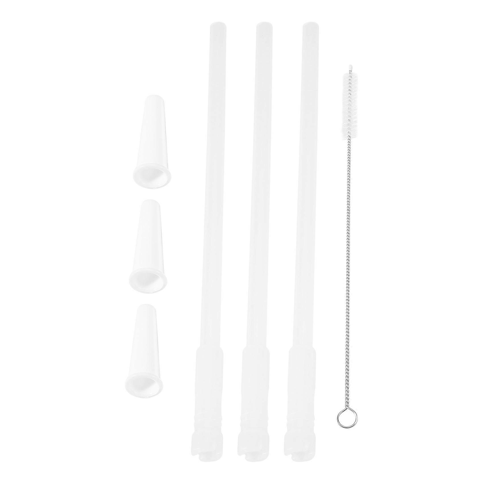 Straws Compatible Gallon Water Bottle , Reusable Adjustable Straws for 1000Ml/2000Ml Jug, 3 Straws Set