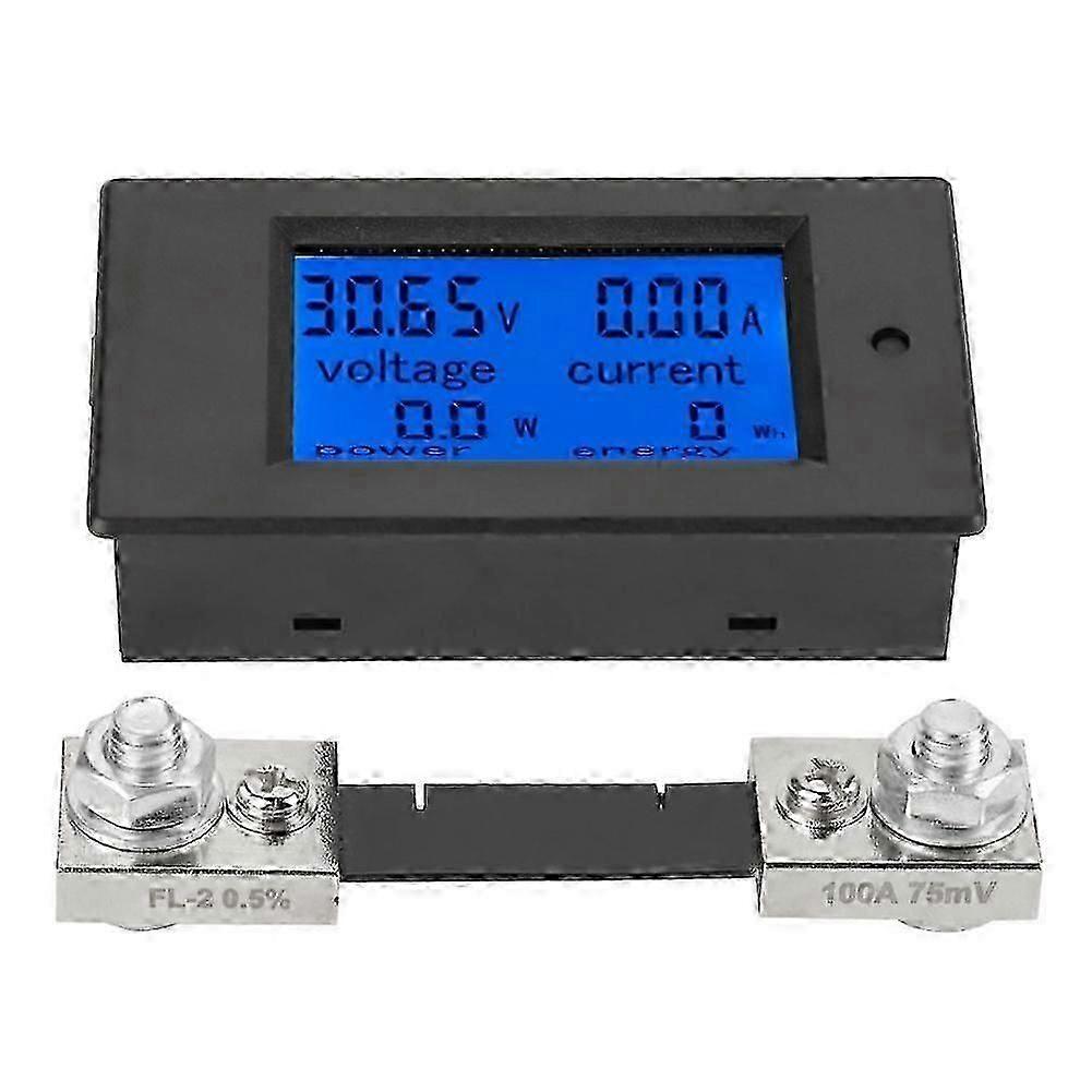 DC 6.5-100V Digital Electric Power Energy Voltage Current Meter (100A Shunt) Suitable For PEACEFAIR PZEM-051
