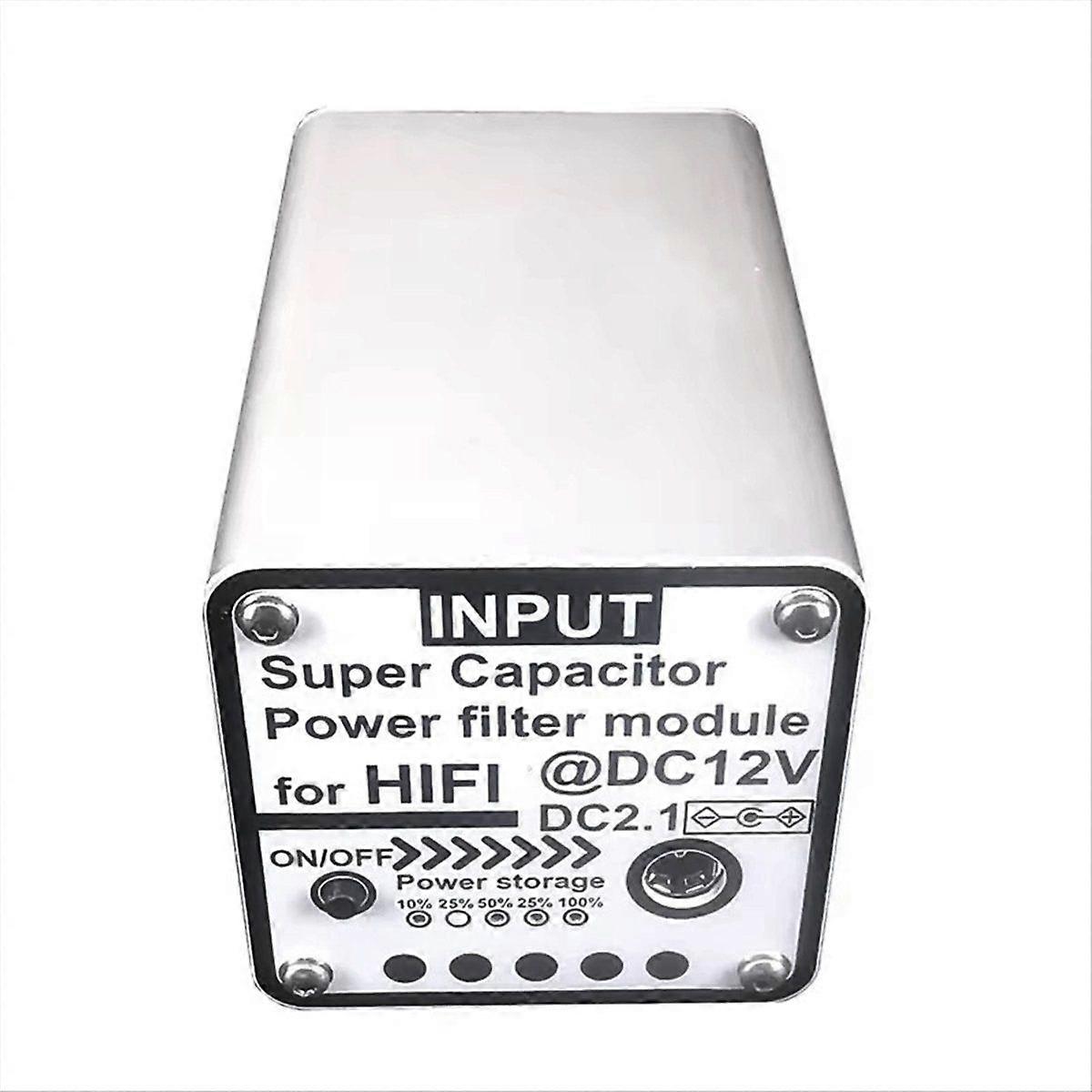 12V3F Version Power Filter DC2.1 Input Output Suitable for HiFi Audio Video Equipment Amp Amplifier