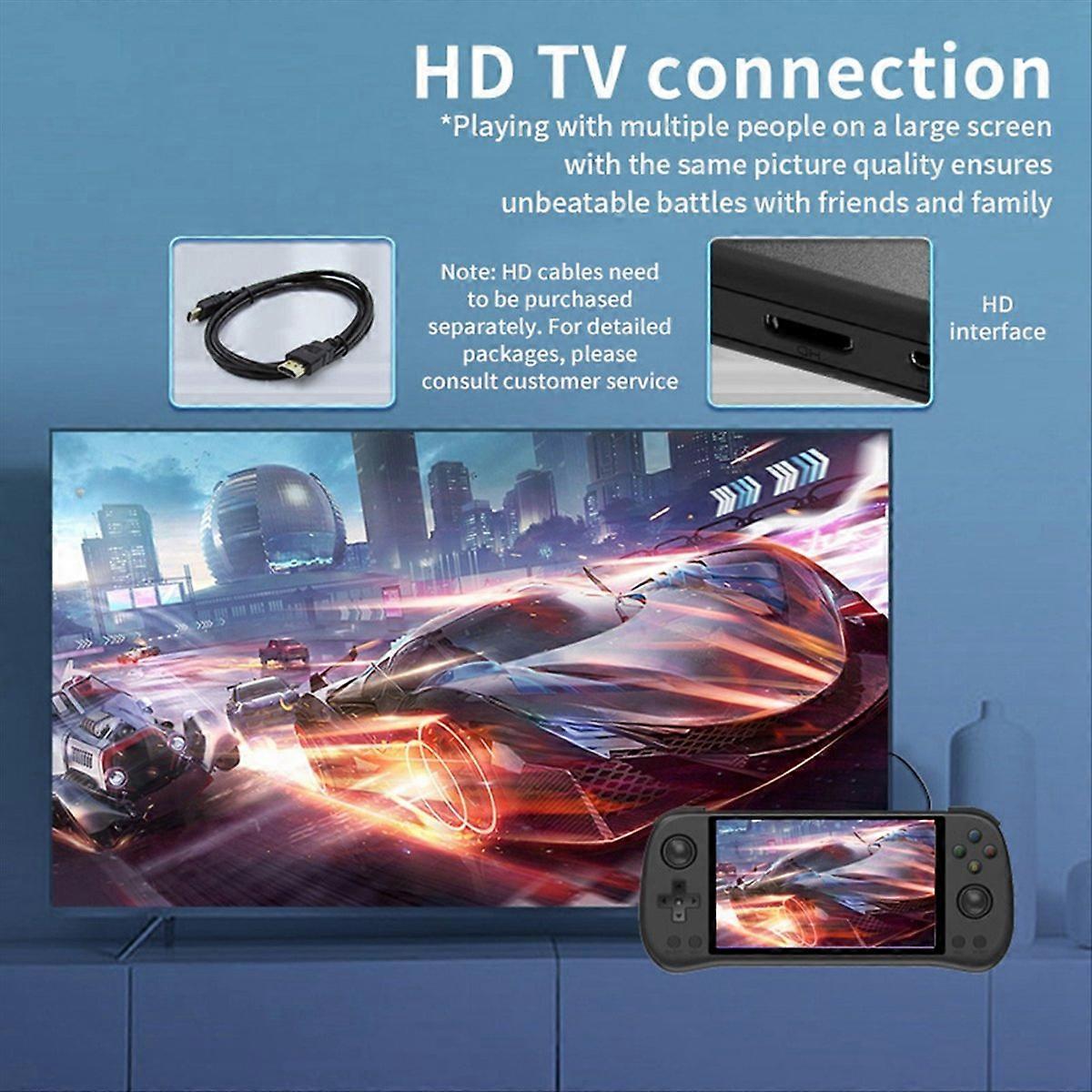 Console de jogos portátil X55 de 16 GB e 64 GB, sistema POS de 5,5 polegadas A