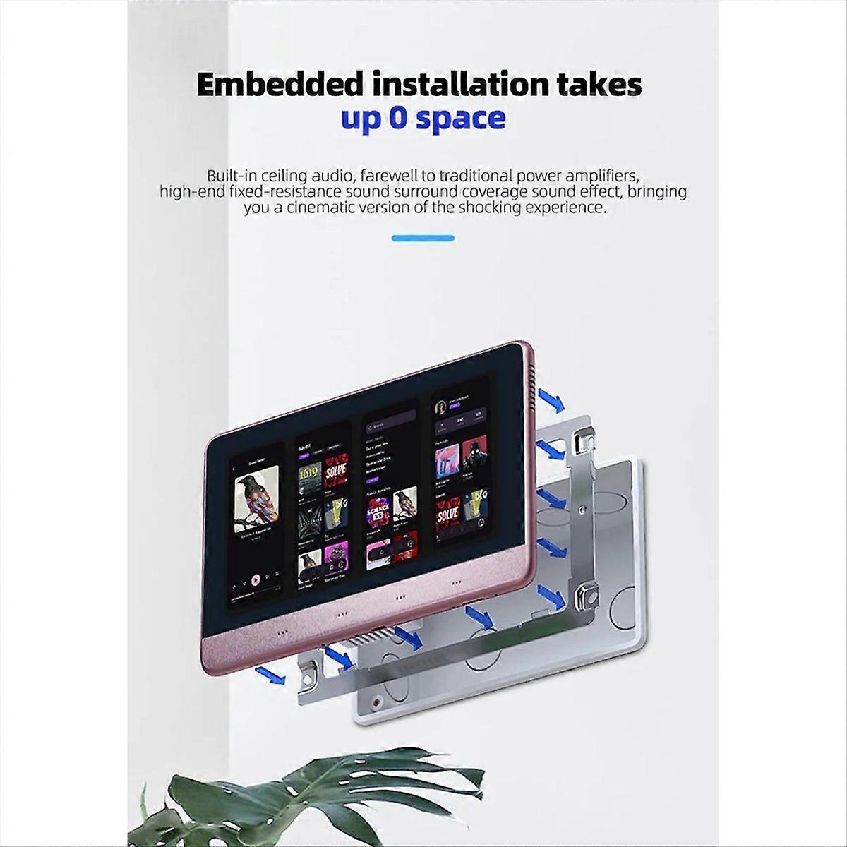 7 Inch Android 11 Music Amplifier Audio System 8 X 30W White