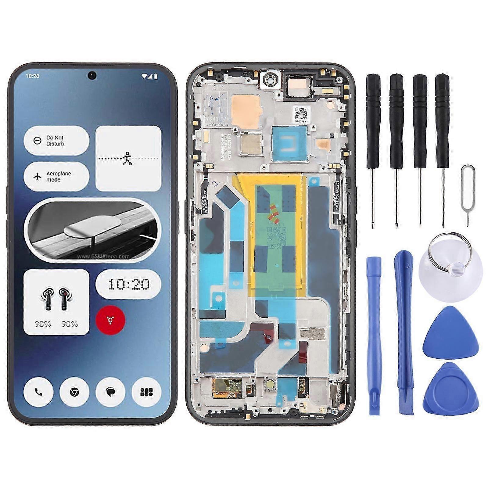 For Nothing Phone A142 5G COMPATIBLE AMOLED LCD Screen Digitizer Full Assembly with Frame