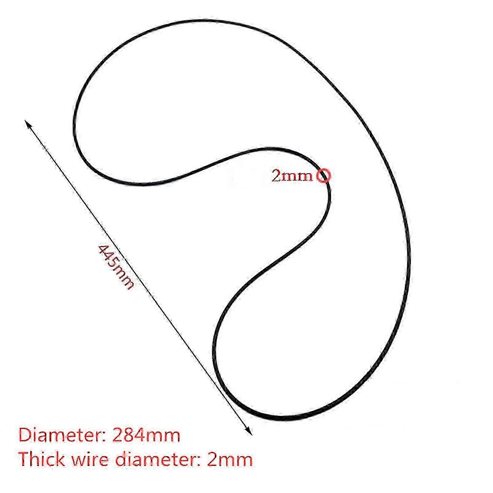 Rubber Belt Replace Turntable Phono Tape CD Drive Belt for Vinyl Record Player Phono Belt-Driven Turntables Black
