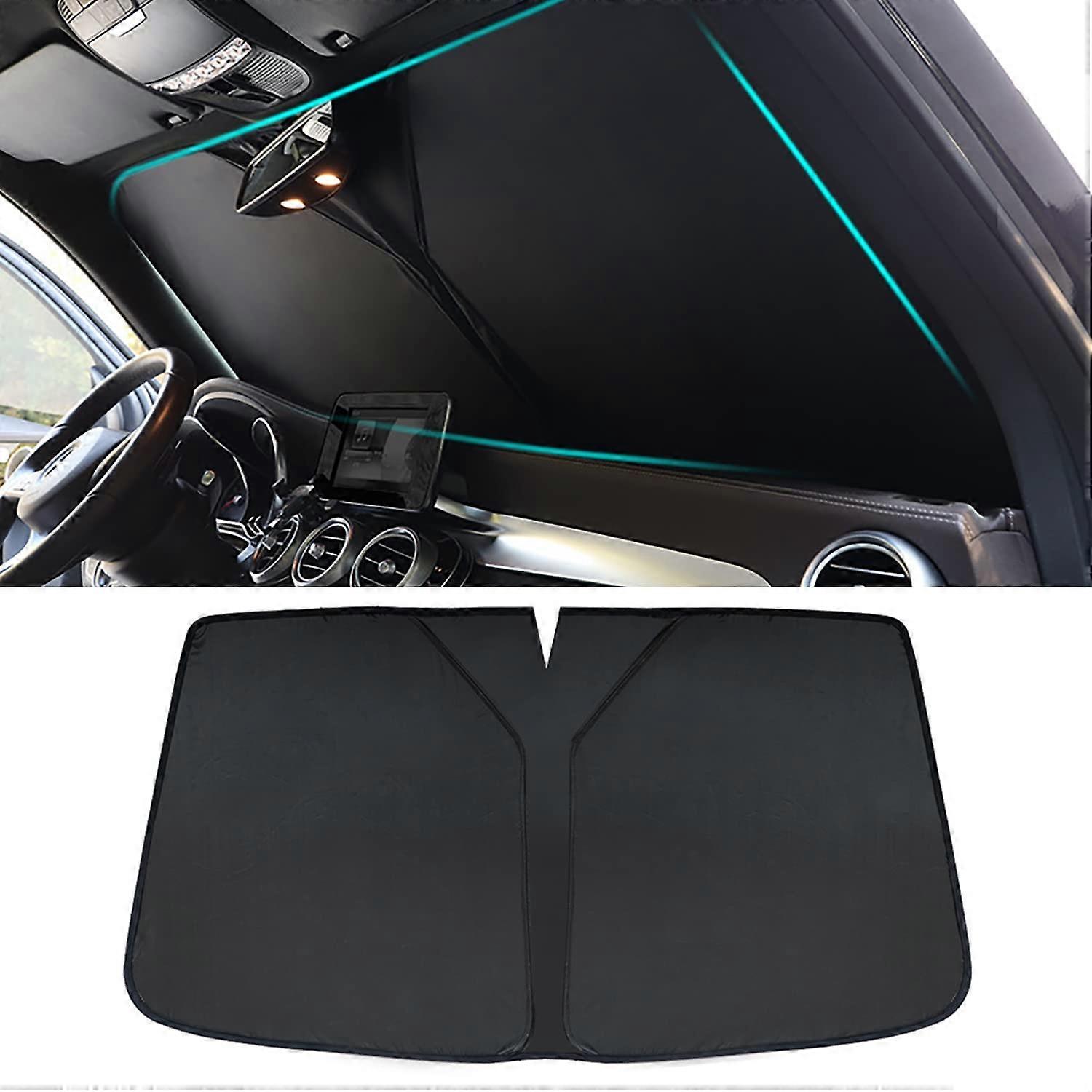 Car Windscreen Sunshades For Elysee 20142023 Foldable Front Window UV Protection Black