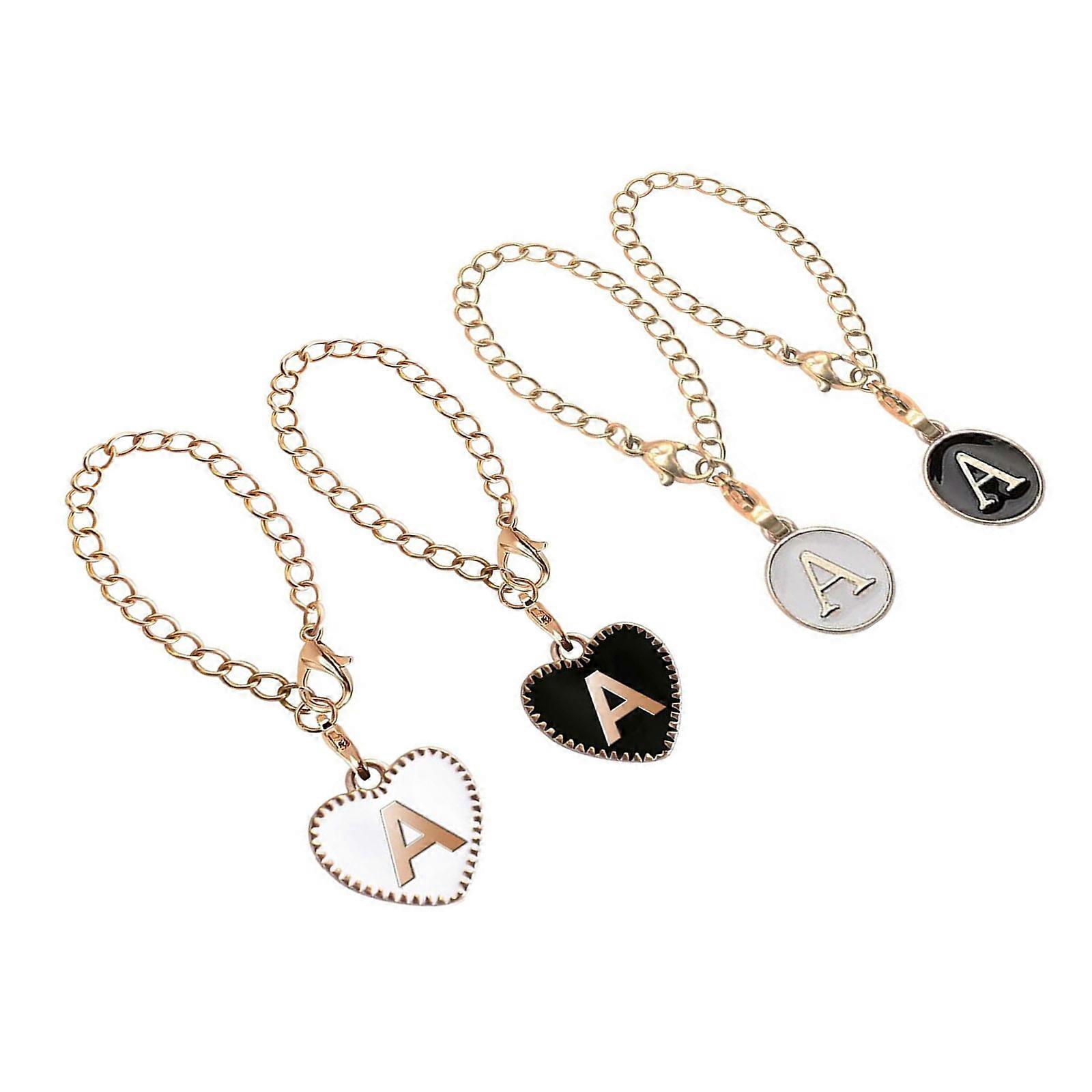 4PCS Cup Identifier Pendants Initial Pendants Water Bottle Charm Water Cup Handle Charm Suitable for Beverage Containers Multicolor