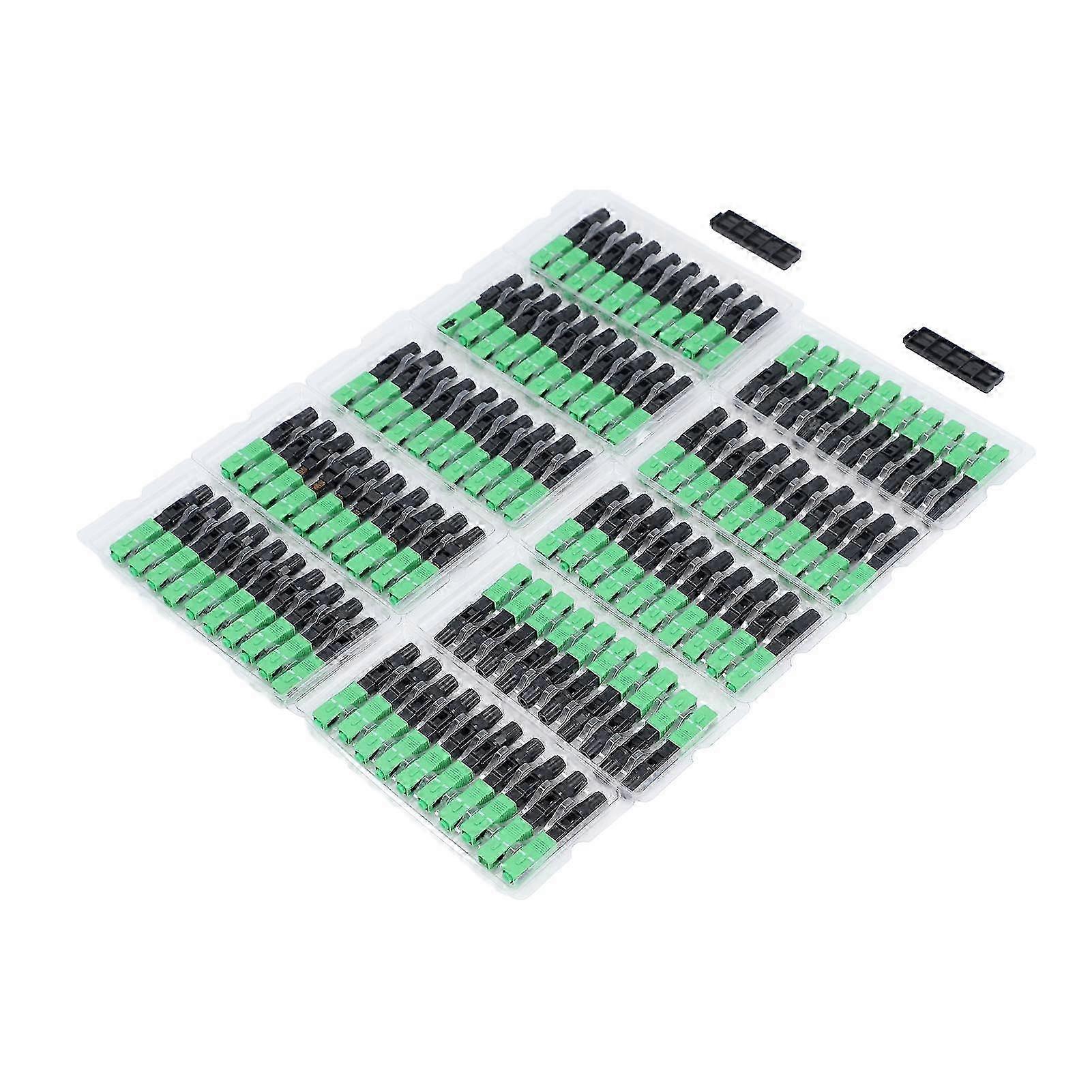 SC UPC Square Head Quick-Connect Fiber Optic Adapter, ABS Preembedded