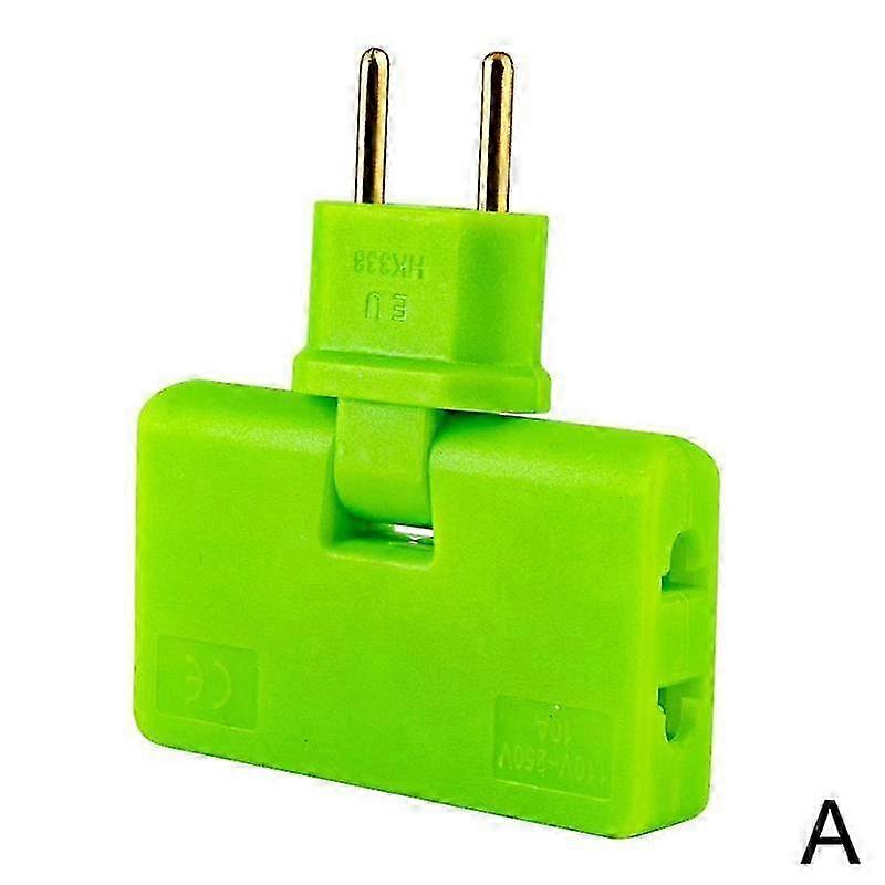 Rotate Plug Eu Converter One In Three 180 Degree Extension Multi Mini Slim Wireless Outlet Adapter Light Convenient