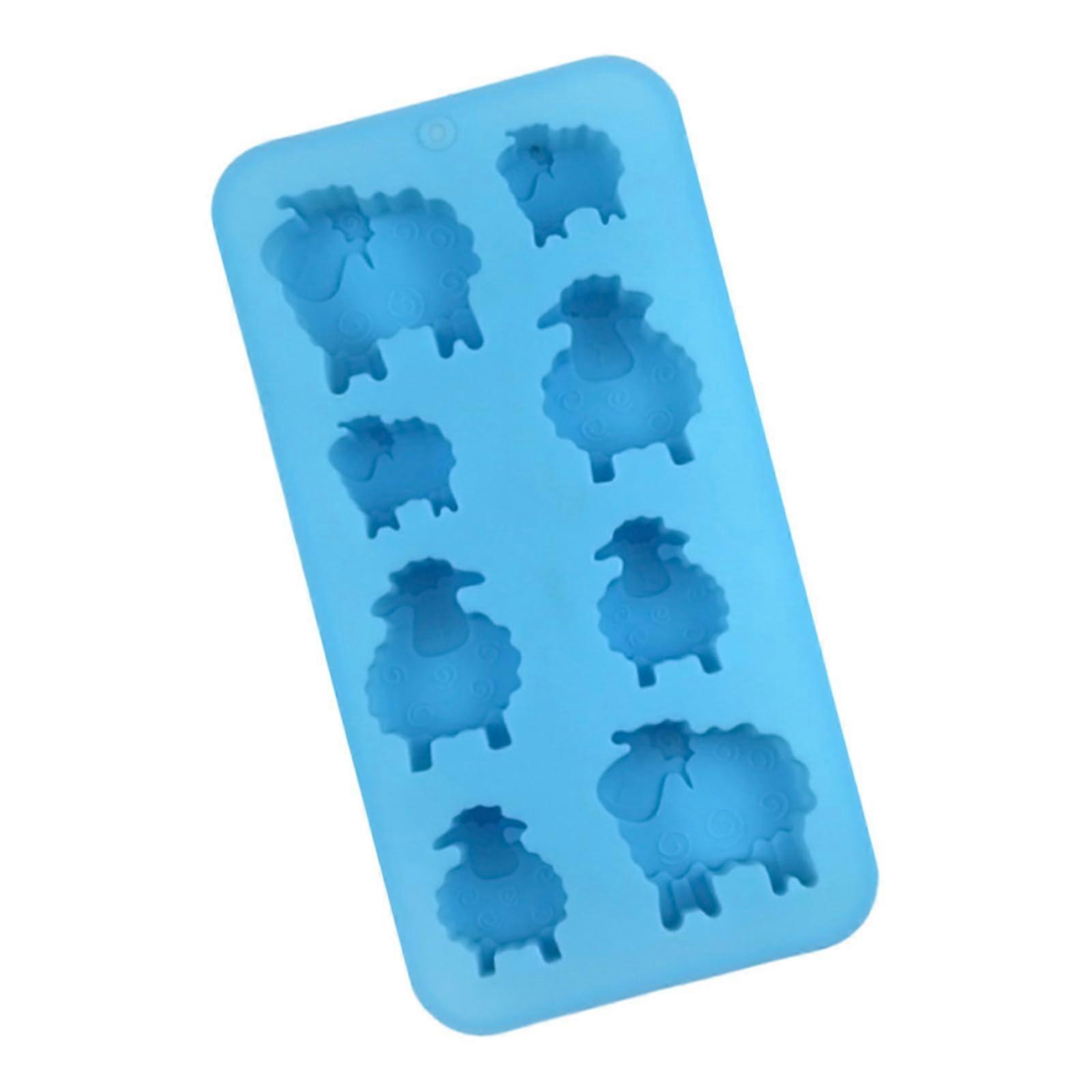 Silicone Baking Molds Sheep Shape Chocolate Mold with Eight Cavities Nonstick Dishwasher Safe