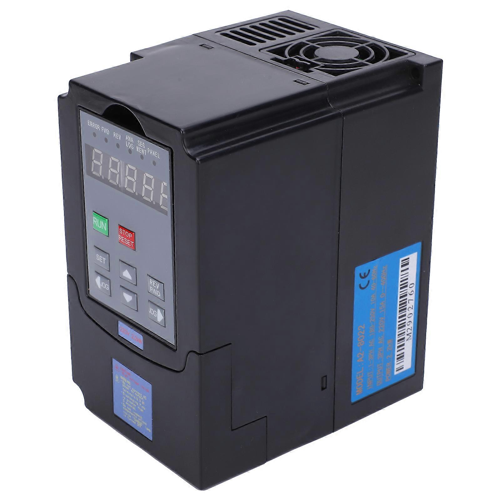 Inverter 2.2KW Speed Control A2‑8022 1‑Phase/3‑Phase Input AC180‑ 3‑Phase Output AC220V