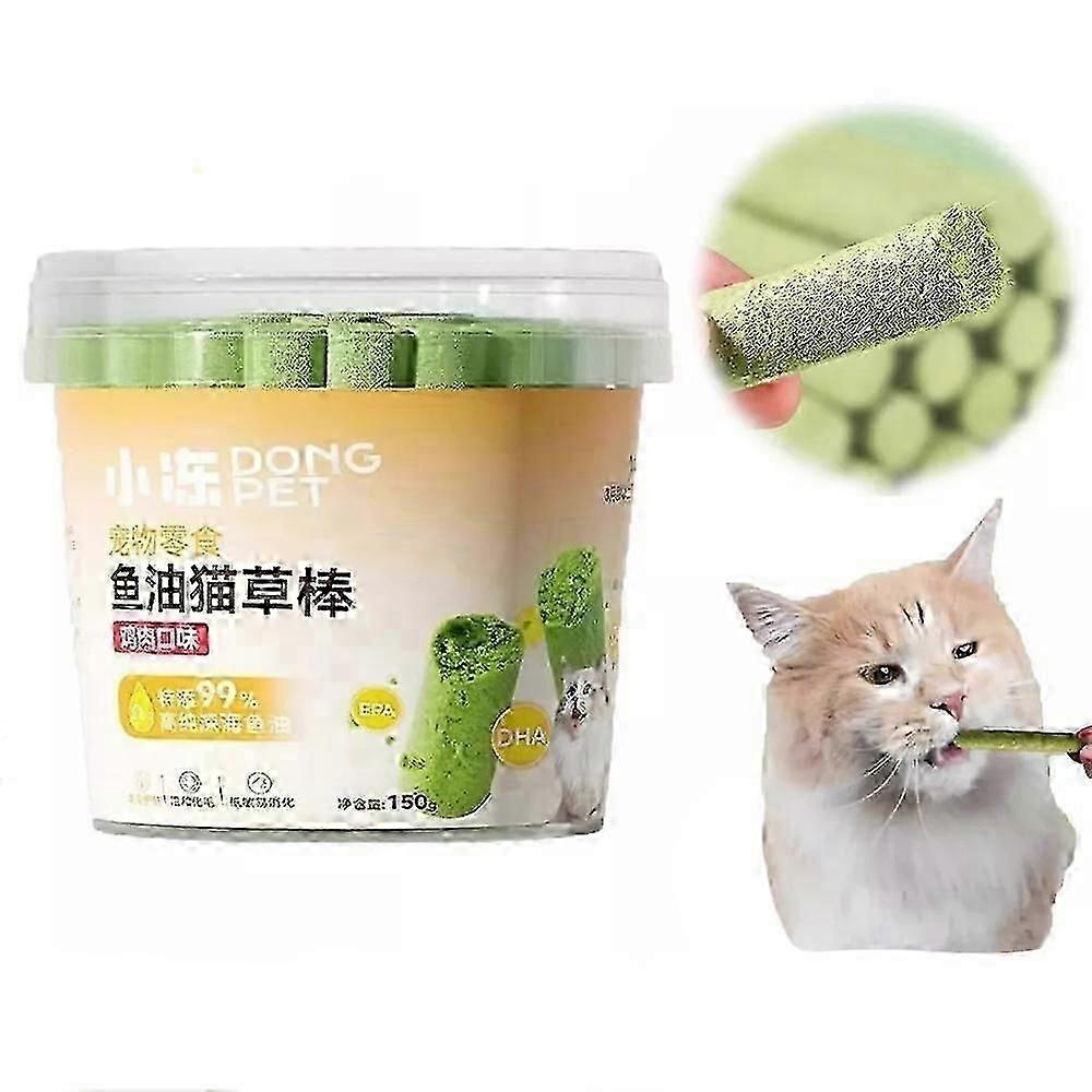 Ny Cat Grass Teething Stick, Berdexa Cat Grass Teething Sticks for innendørs katter