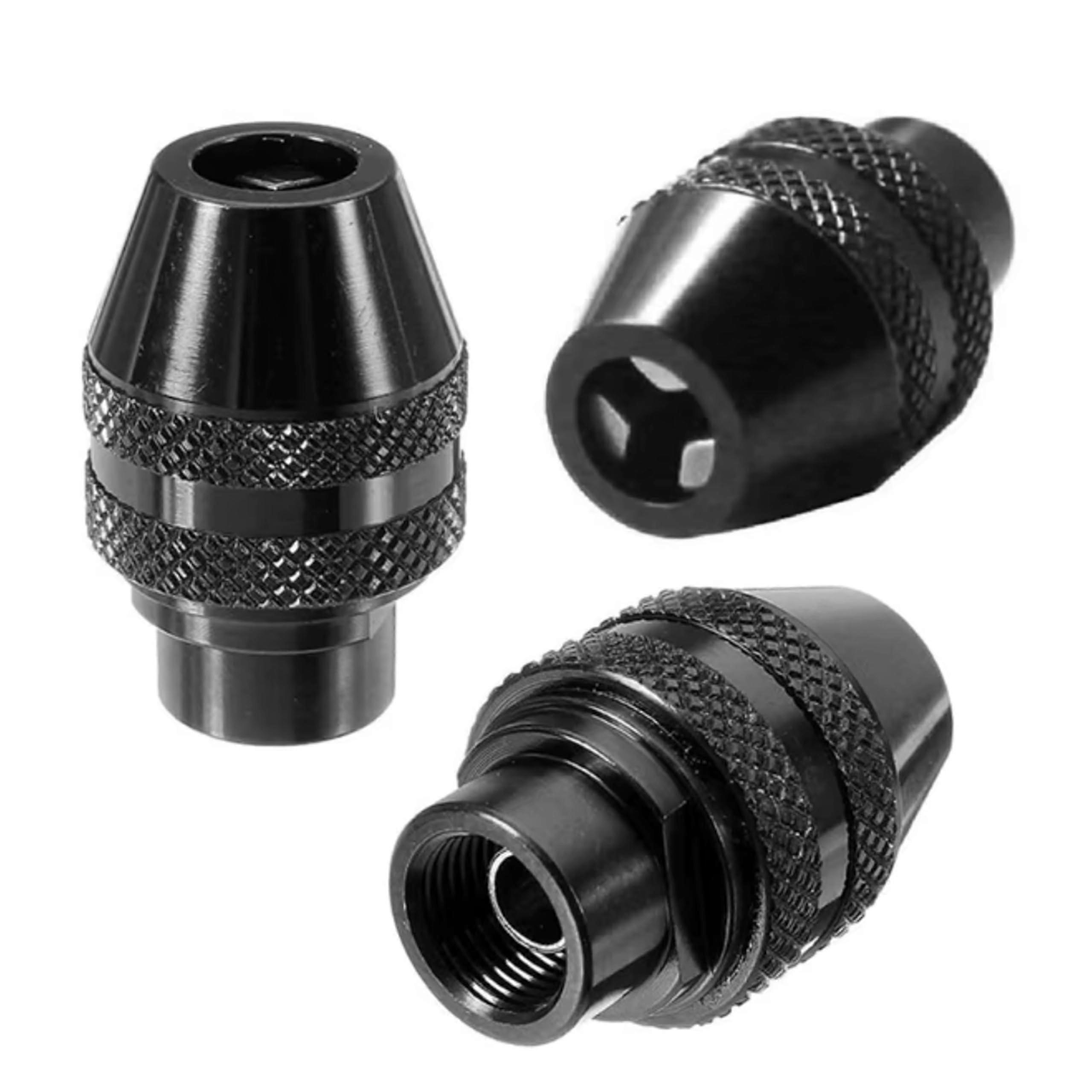 Universal Self Tightening Chuck for Rotary Tools 0.73.2 Cm Drill Bit Holder Black