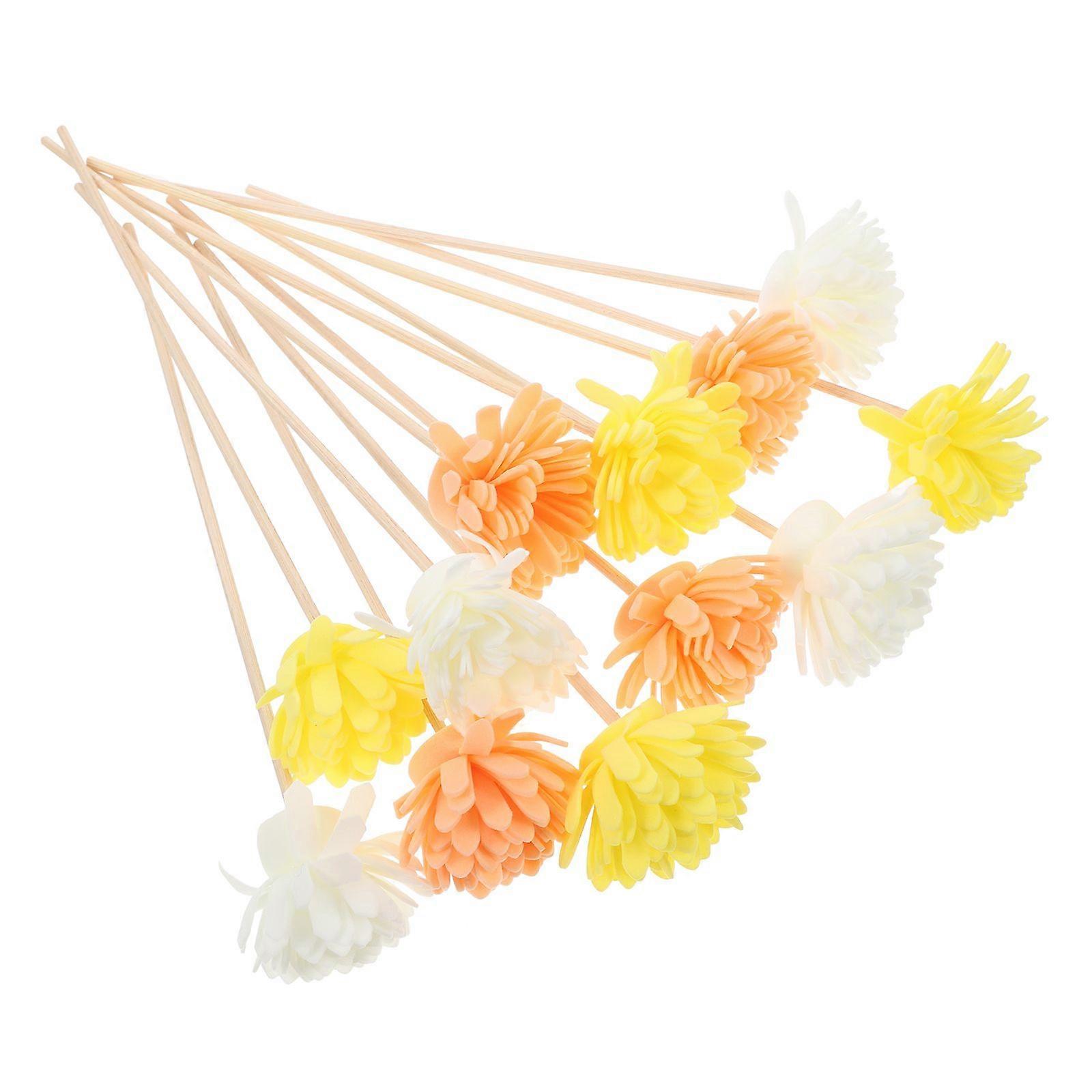 12pcs Dried Flower Diffuser Sticks Refill Paper Reed Diffuser Sticks Oil Diffuser Replacement Reeds Diffuser For Home Flower Essential Oils Decorative