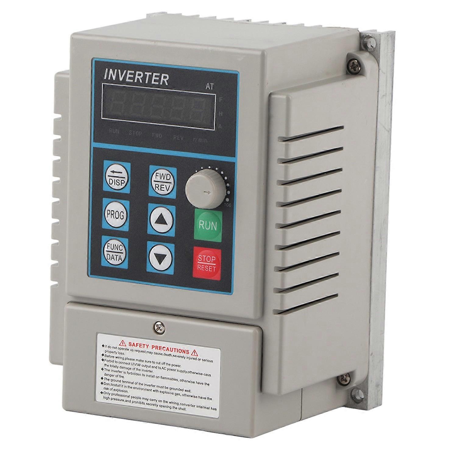 220VAC Variable Frequency Drive VFD Speed Controller for Single phase 0.45kW AC Motor