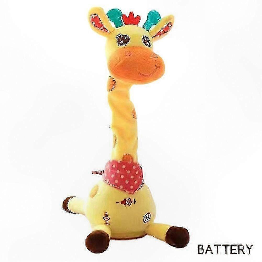 Soft Stuffed Giraffe with Sound and Movement for Children's Playtime Engagement