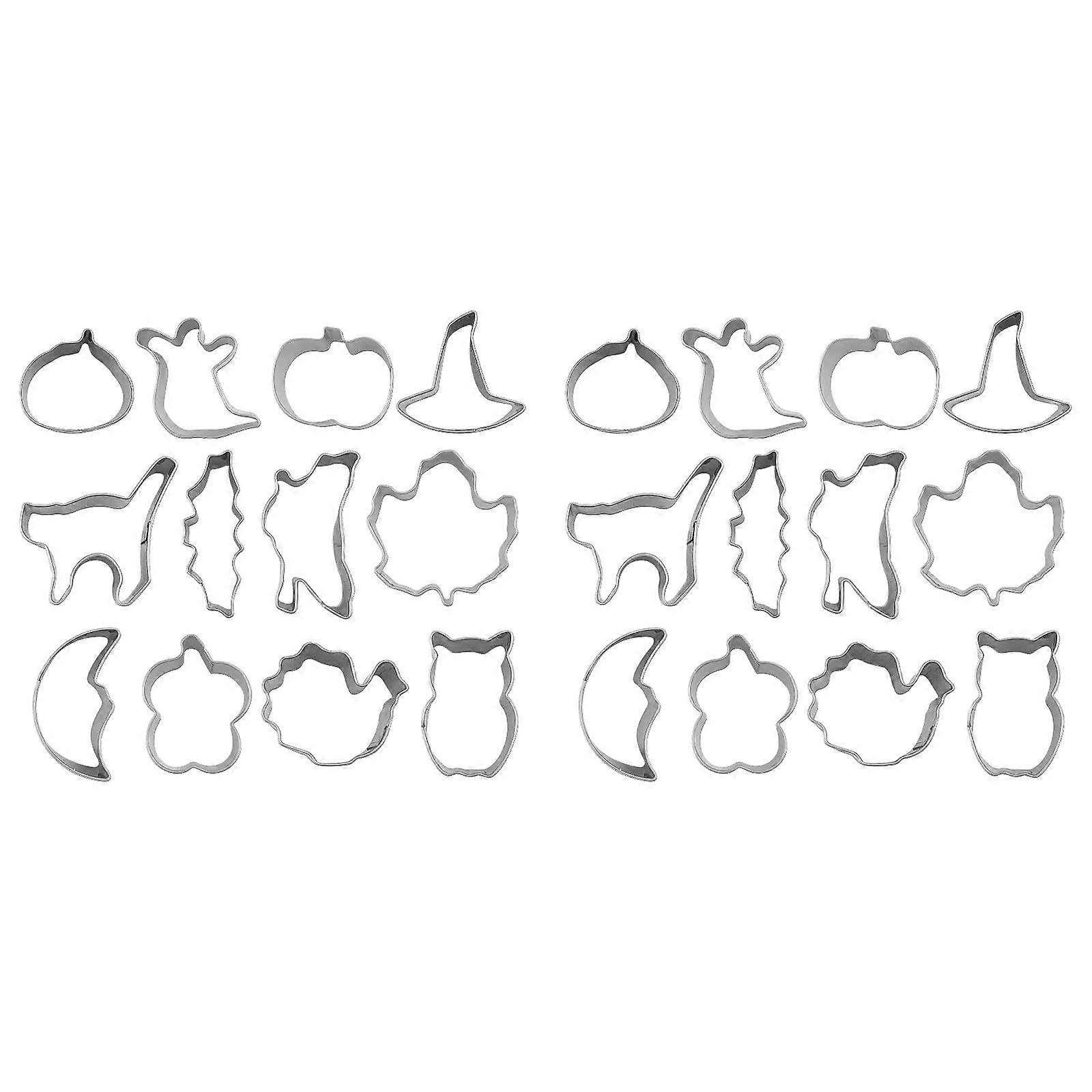 2PCS 12pc Cookie Mini Small Size Pumpkin Cookie Cutter Baking Tools Western