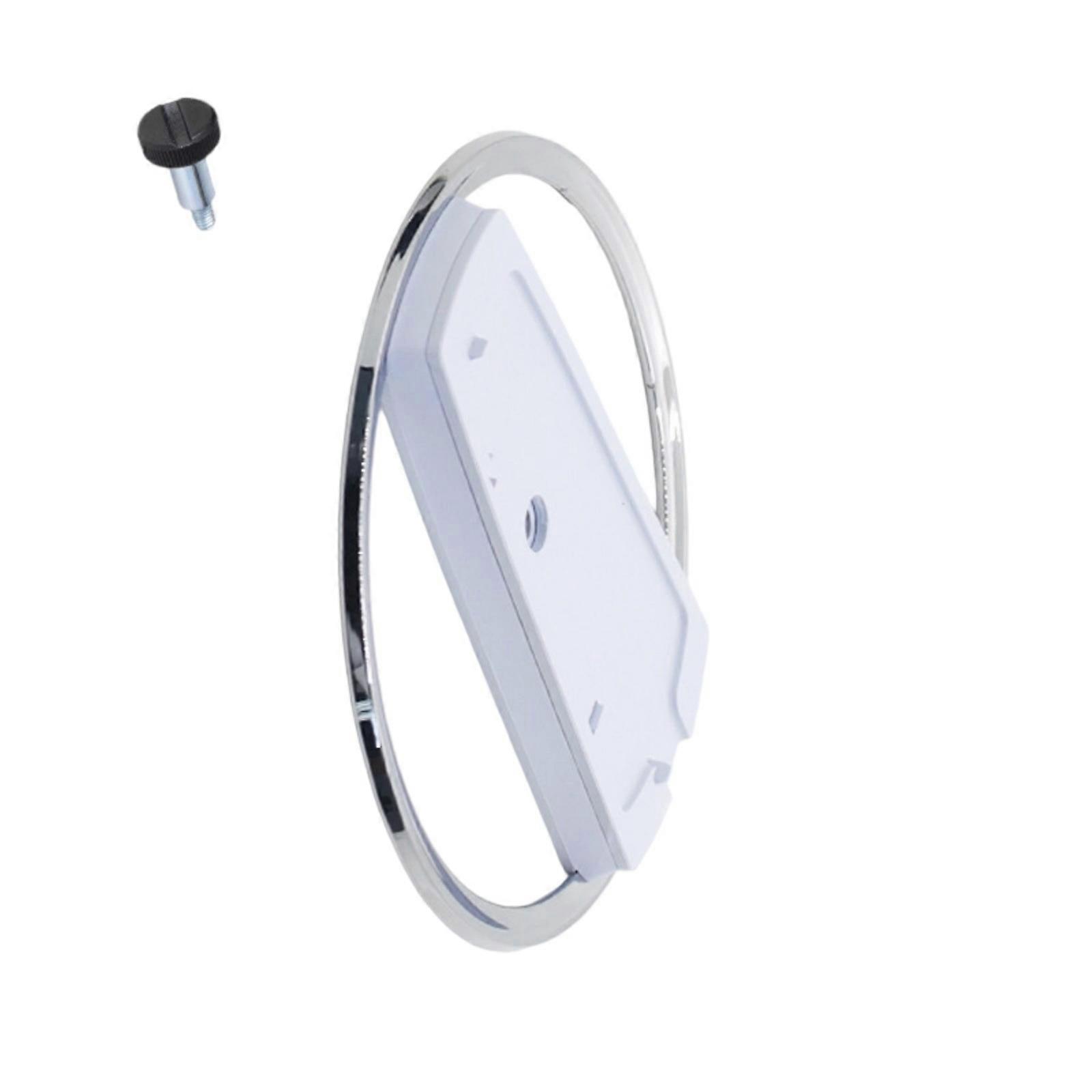 Gaming Accessories for Game Console Round Disc Vertical Stand Game Console Dock Base Bracket with Screw Enhances Airflow  White