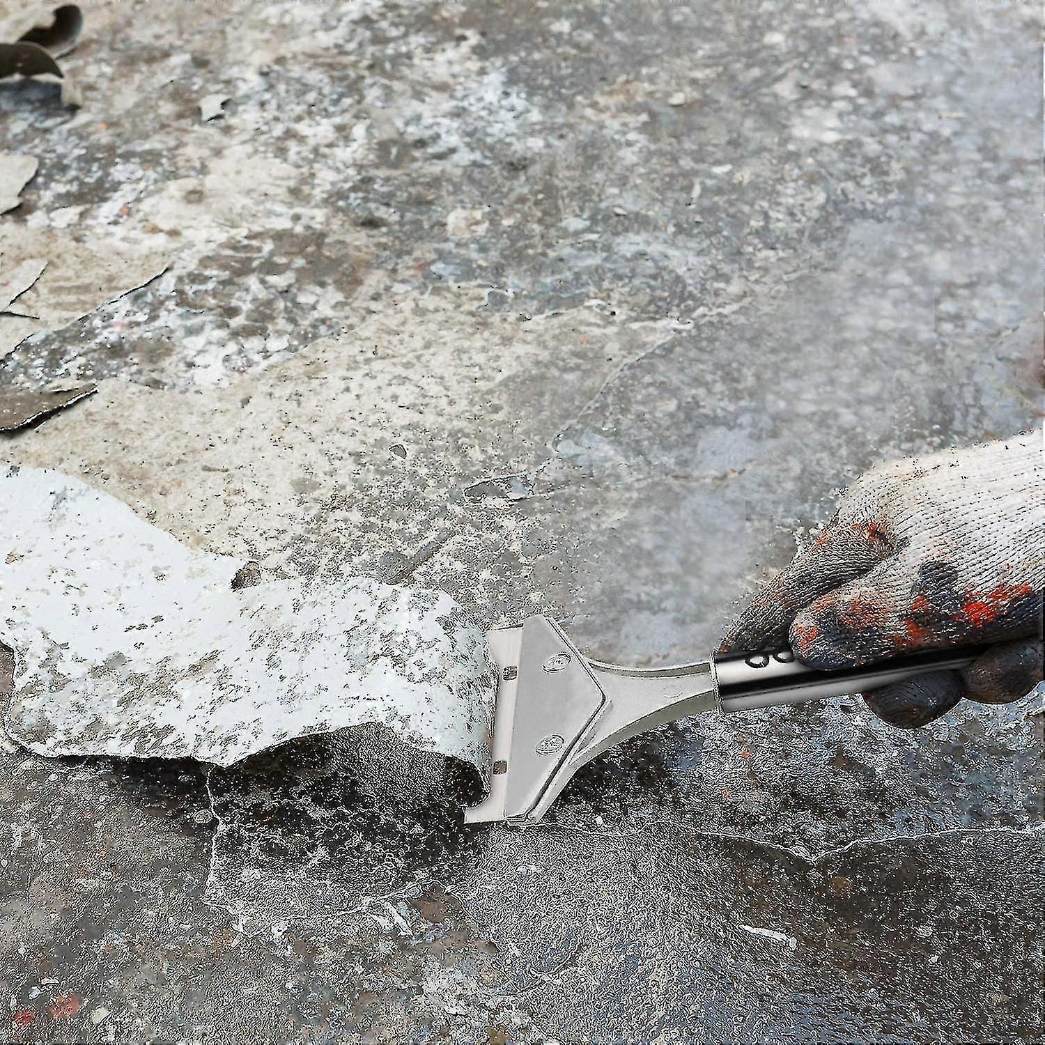 Tile Scraper Floor Scraper Wall Scraper, Knife With 10 Replacement Blades For Wallpaper Removal