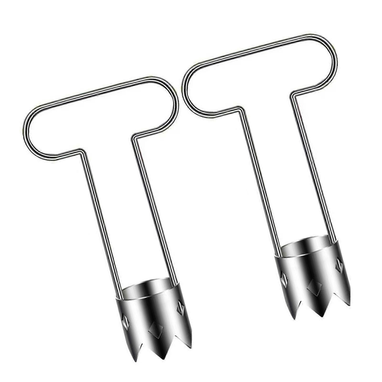 Ergonomic Handle Fruit Processor Tool Stainless Steel Vegetable Cores Remover Dishwasher Safe Corer With Rounded Tip Multicolor