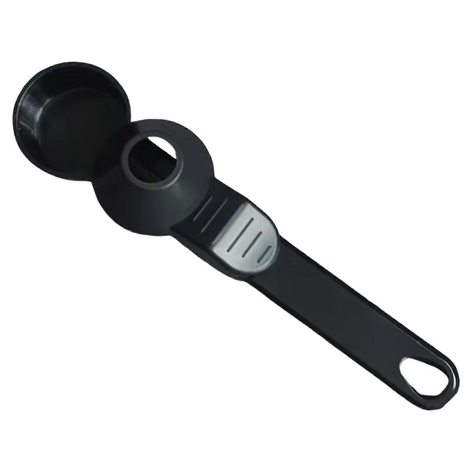 Black Anti Spill Coffee Spoon With Flexible Handle Brief Space Saving For Home Gym And Camping Prerequisites Multicolor