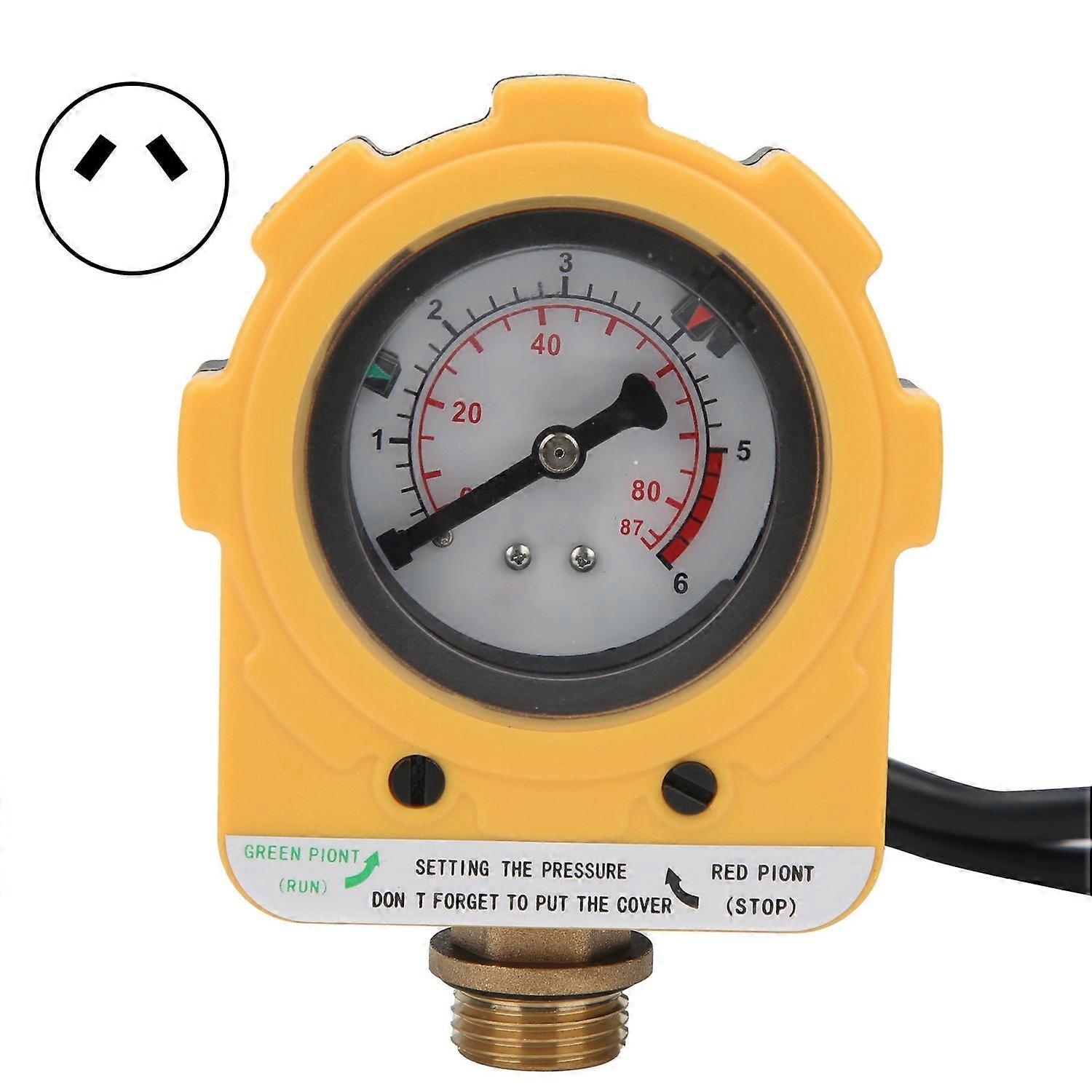 Water Pump Pressure Controller Automatic Electronic Adjustable Switch E06‑1500 30AAU Plug AC220V
