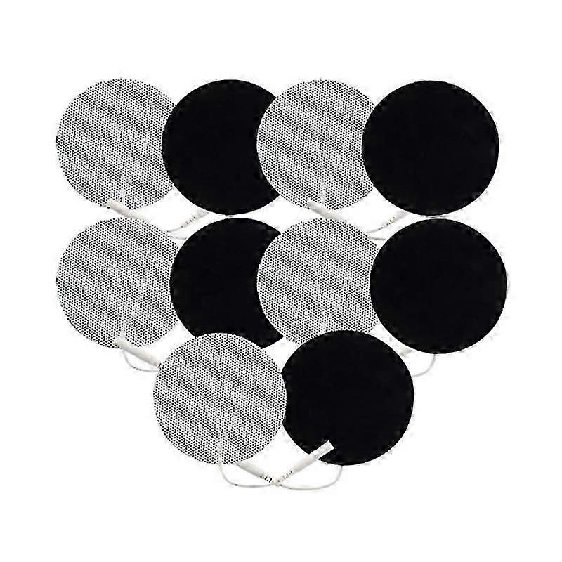 10 Pcs Electrode Pad 4cm Circular Non-woven Acupoint Massage Insert For Physiotherapy Electrode