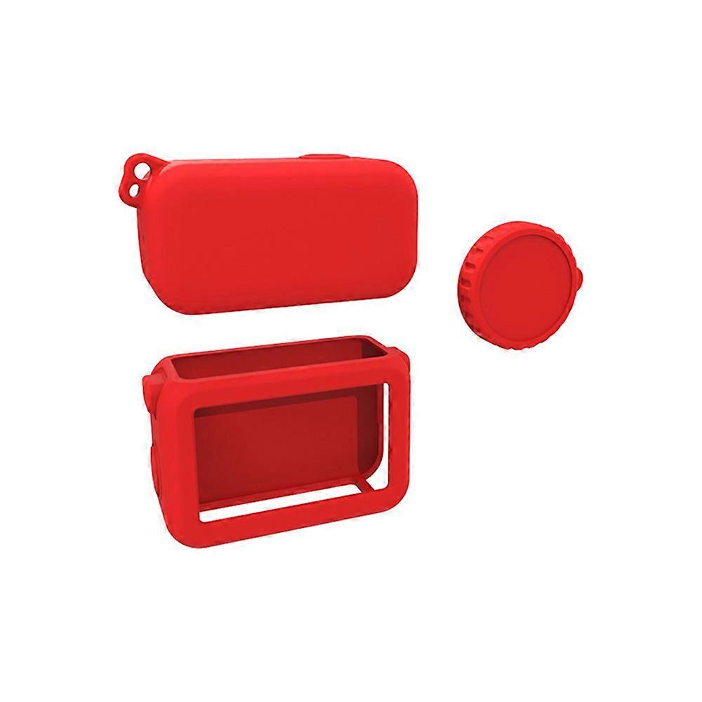 Silicone Protective Case for DJI OSMO NANO Action Cameras Accessories Waterproof Dust-proof Shockproof Red