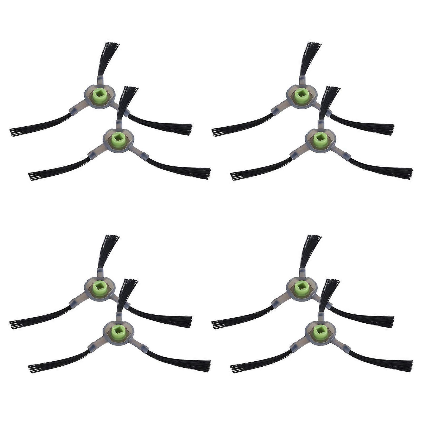 4 Pair Universal 3-Armed Side Brushes for Lefant M210 M210S M210B M213 Sweeper Part for Sweeping Dust & Garbage Multicolor