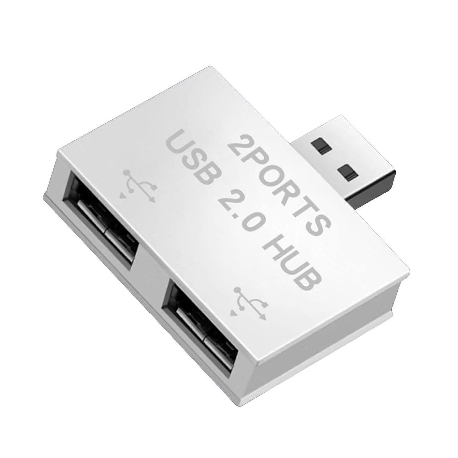 USB 2.0 A Macho Para Duplo USB Fêmea Splitter Hub Para Conectar Impressoras E Leitores de Cartão Branco