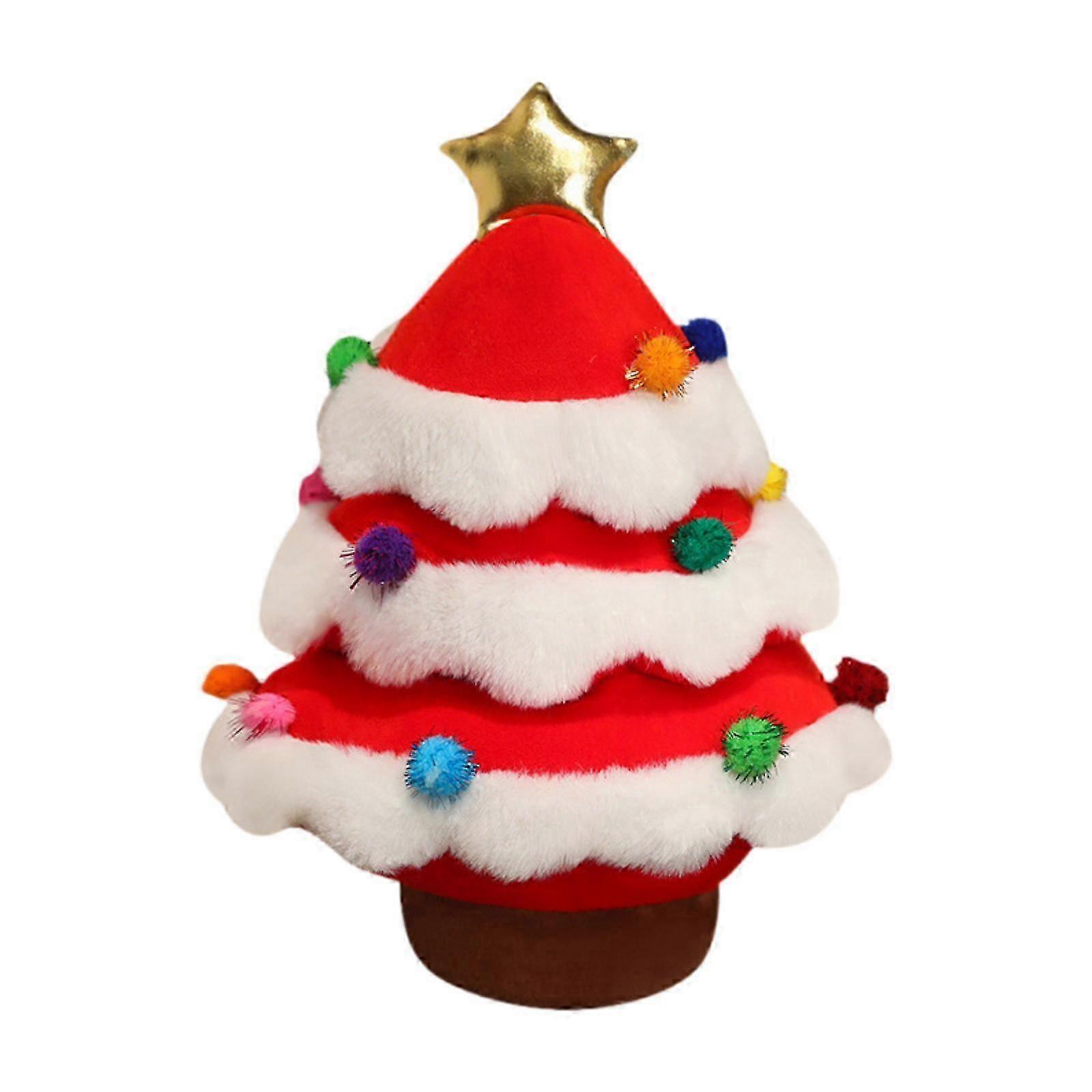 Festive Plush Tree for Scandinavian Xmas Decor Soft Christmas Toy