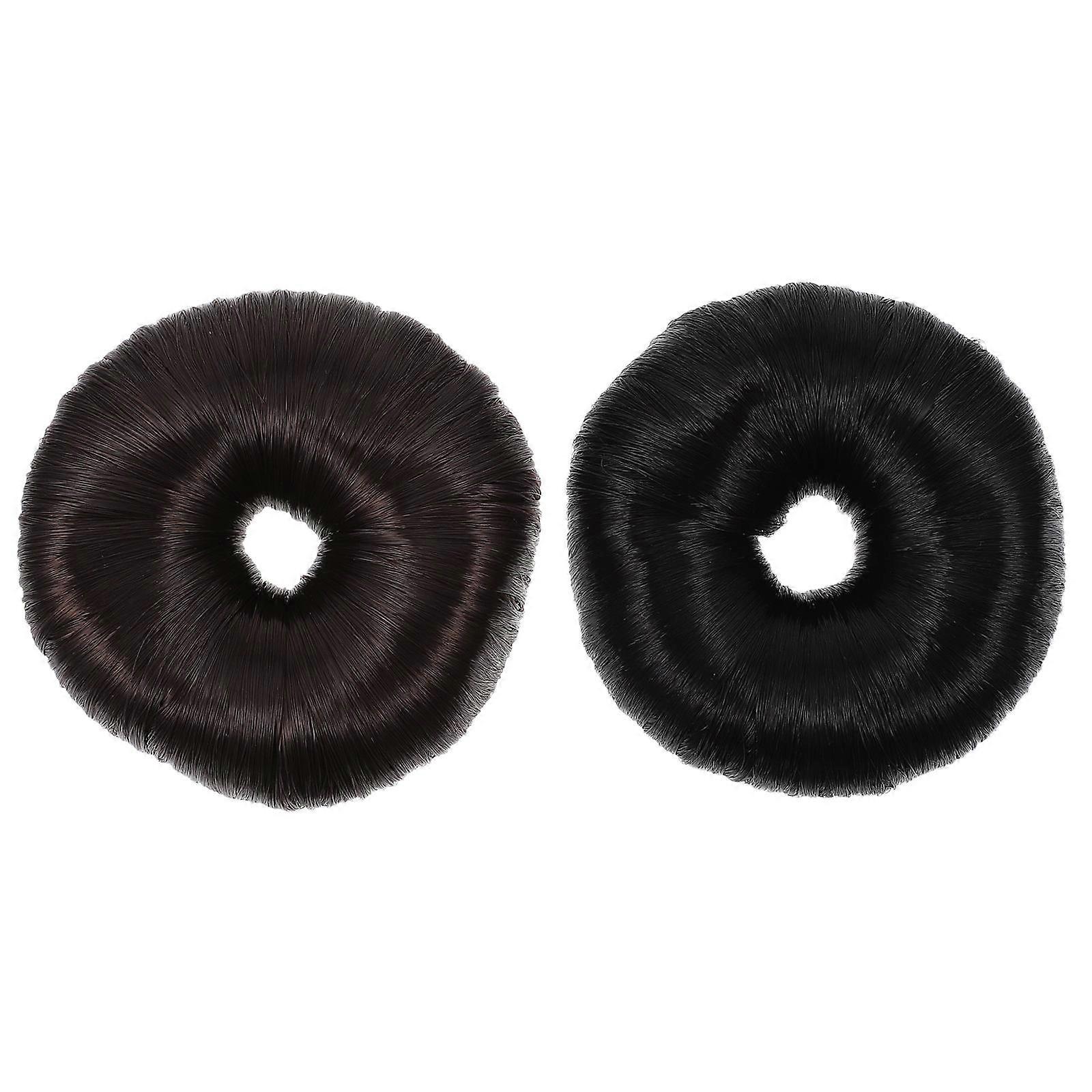 2 stuks pruik haar bun maker elastische haar banden haar styling tool haar bun shaper