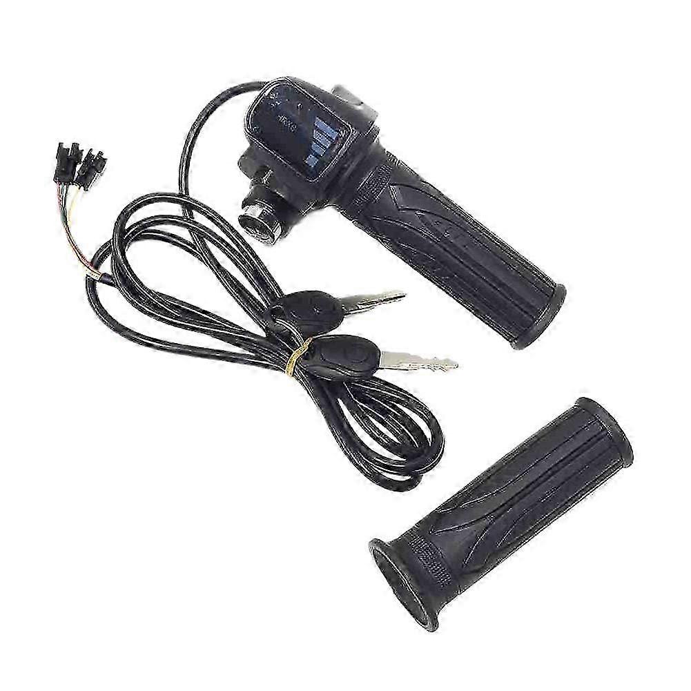 Compatible Fit For Ridstar Q20 Full Twist Throttle Lcd Display With Key Lock