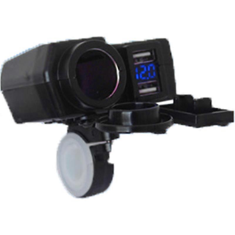 Motorcycle Cigarette Lighter Socket Power 5V 4.2A Dual USB Charger 12V-24V for Motorcycle Accessories Power Adapter