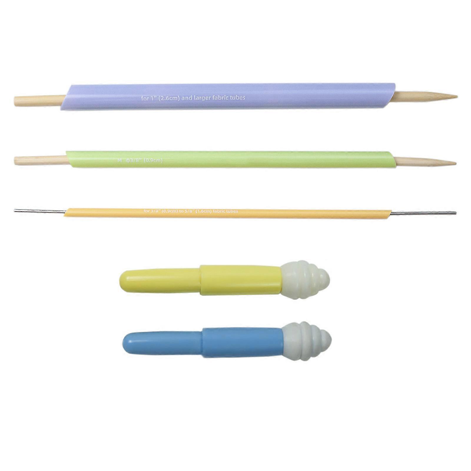Quickly Turn Fabric and Sewing Tool Set, Fabric Tube Turners and Drawstring Threader Set Fabric Tube Turners Ripper Multicolor