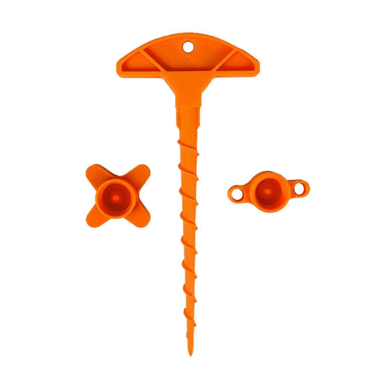 High Visibility Orange Caulk Guns Nozzle Cleaner Helical Design Plastic Construction Multi Purpose Unclogging Tool Multicolor