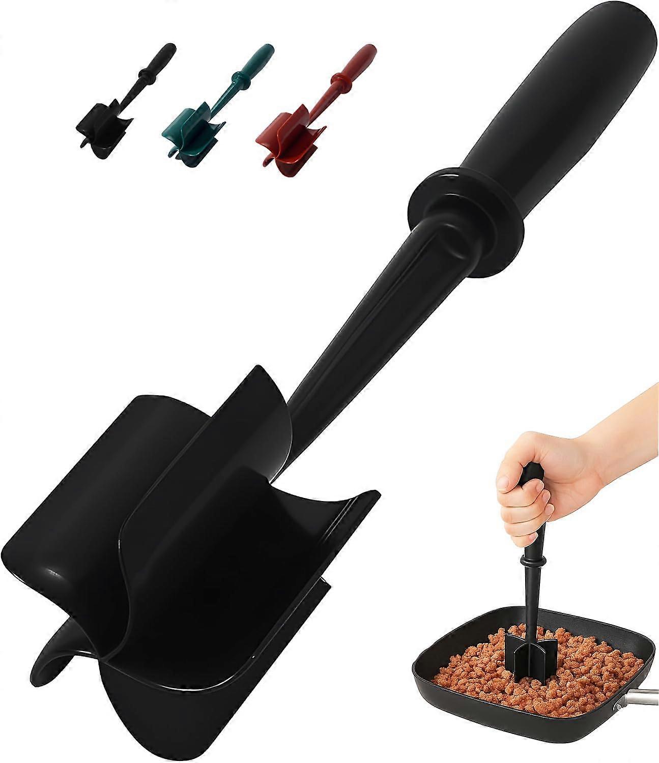 Meat Chopper Nylon Heat Resistant Nonstick Safe Tool for Ground Beef with Ergonomic AntiSlip Handle