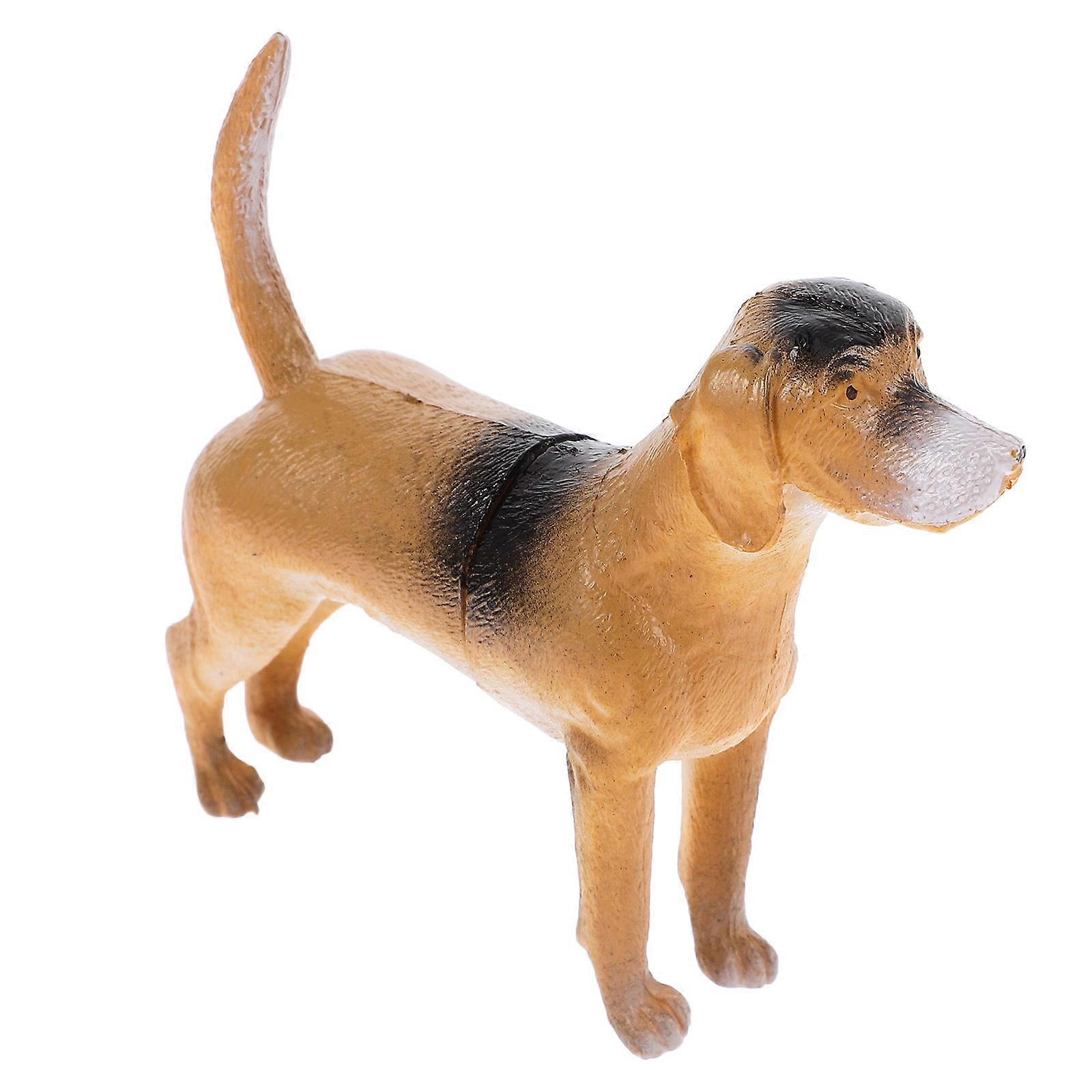 Beige Labrador Dog Model Artificial Small Dog Model for Decoration