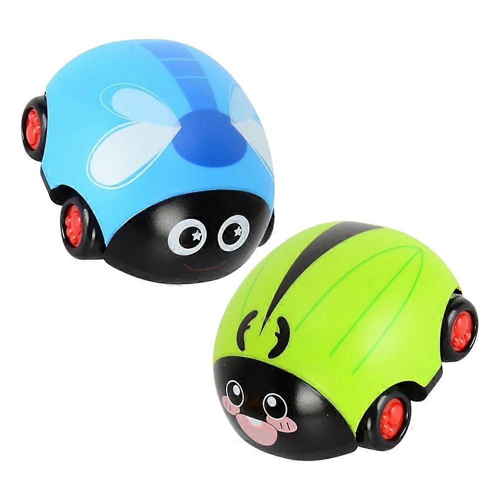 Cartoon Animal Shape Pull Back Car Children Plaything Friction Powered 2Pcs