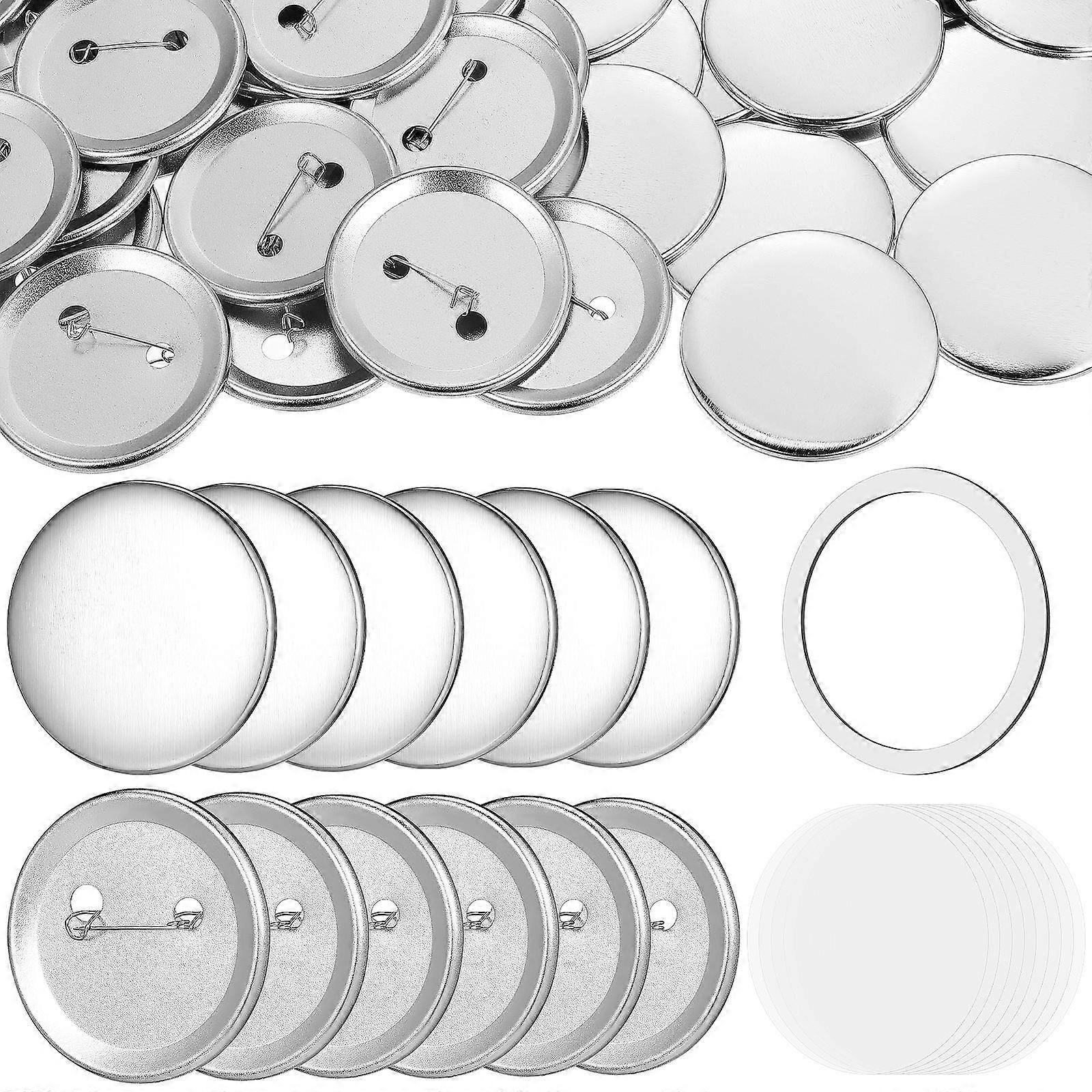 Round Button Maker Supplies Badge Pins Craft Parts Making Badges Events 100Sets