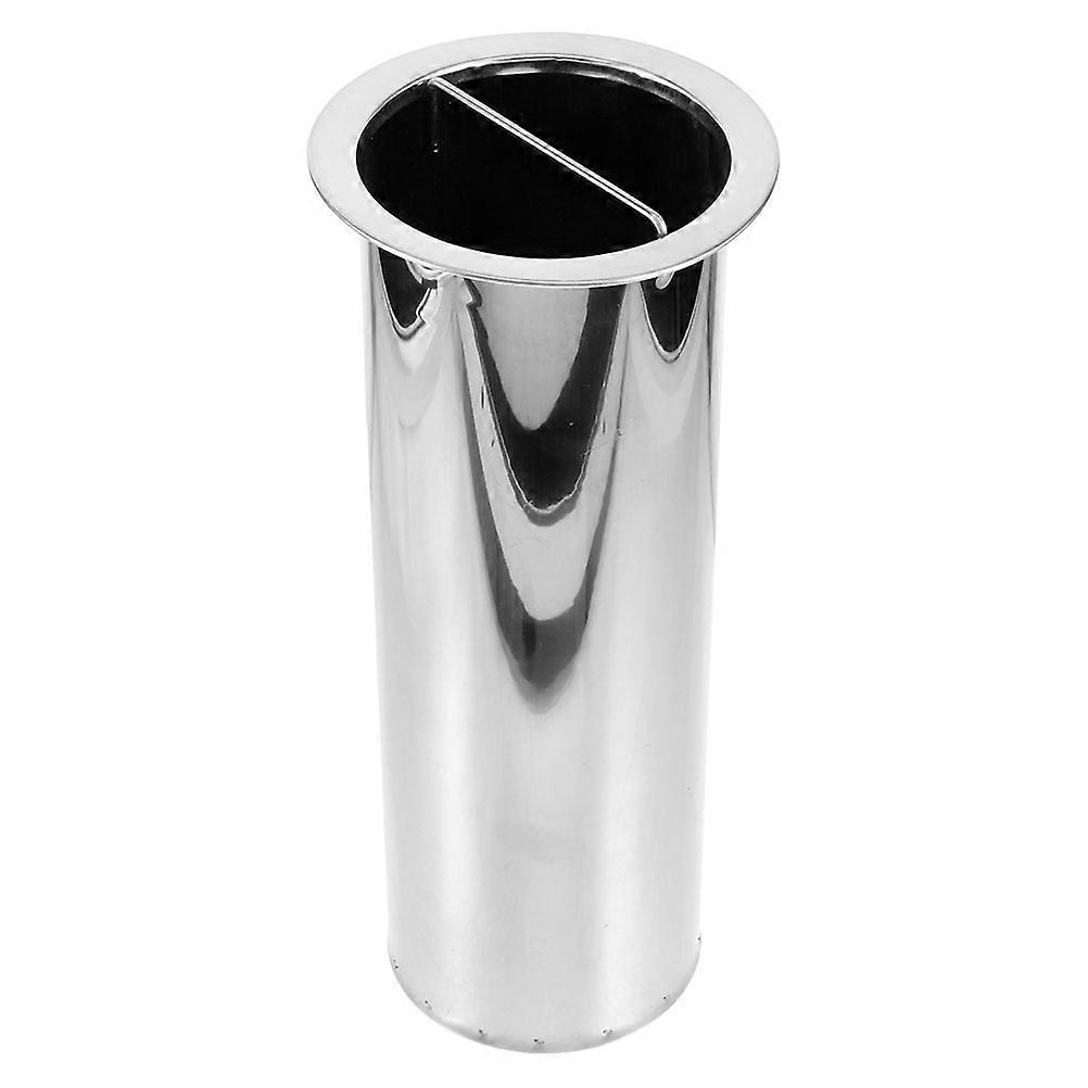 Bamboo Skewers Bucket Stainless Steel Skewers Holder for Practical Storage