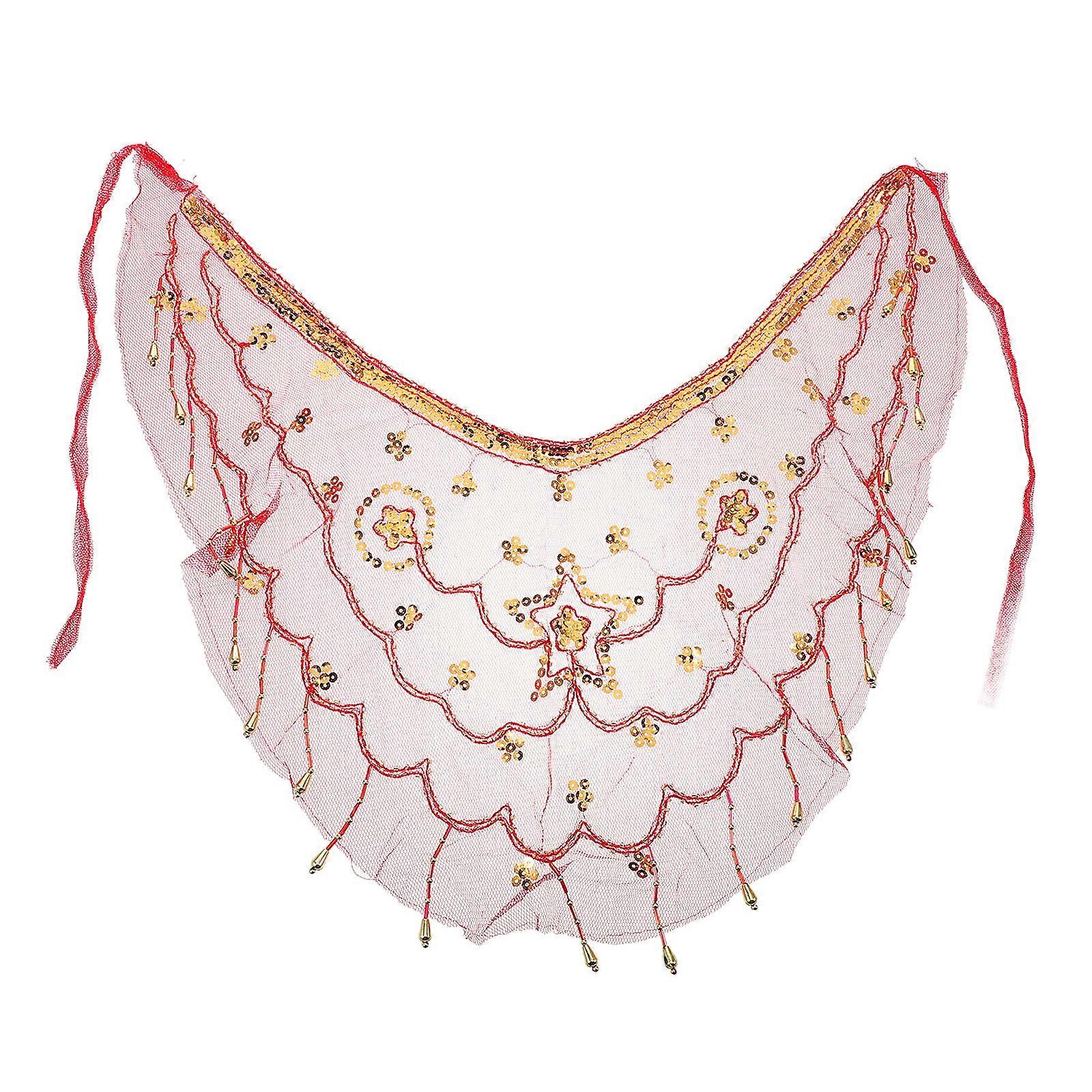 Belly Dancing Face Veil for Dance Elegant Half Face Veil for Costume Accessory