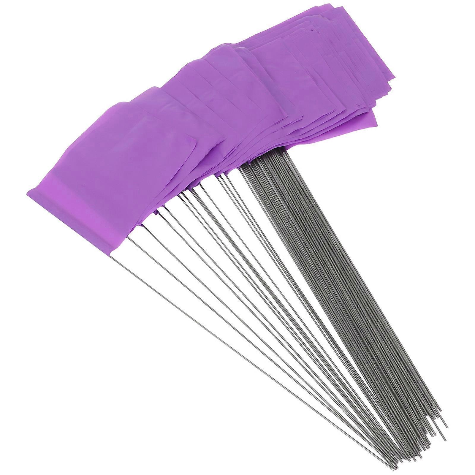Yard Flag Measuring Flags for Lawn Marking 50Pcs Outdoor Garden Flags