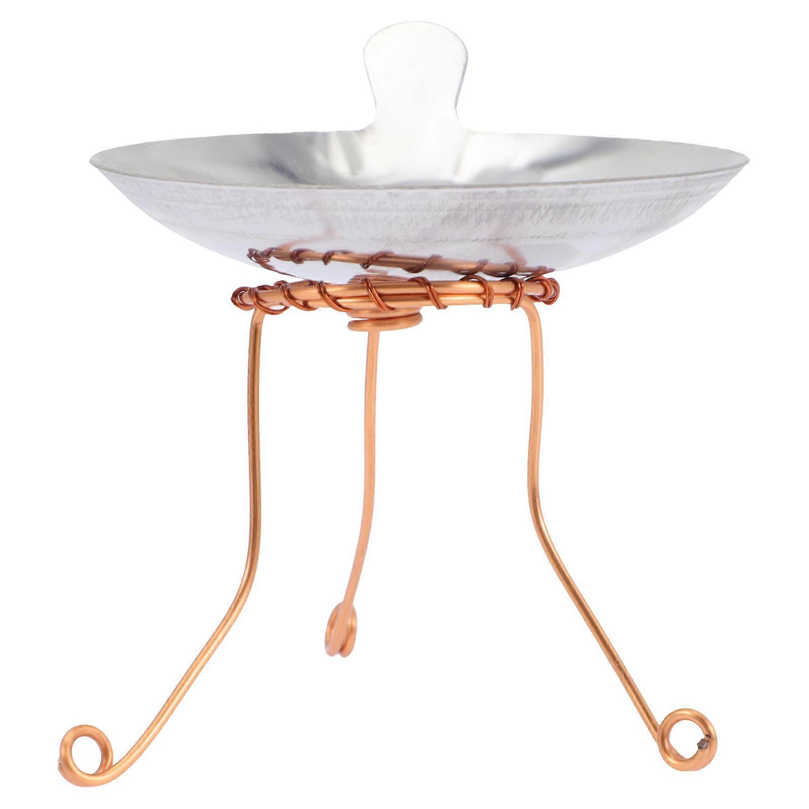 Ghee Lamp Holder and Oil Lamp Tray for Lighting Use 2Sets Included