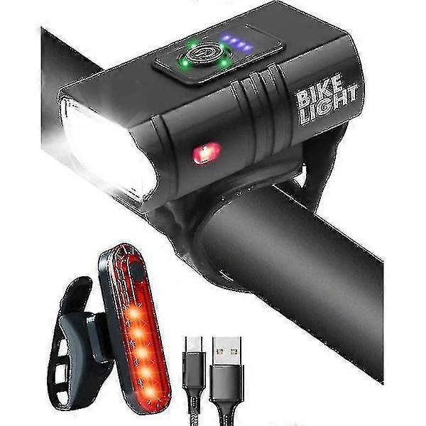 Bicycle Light, USB Rechargeable Front Light 2000 Lumen, IPX5 Waterproof, 6+4 Modes