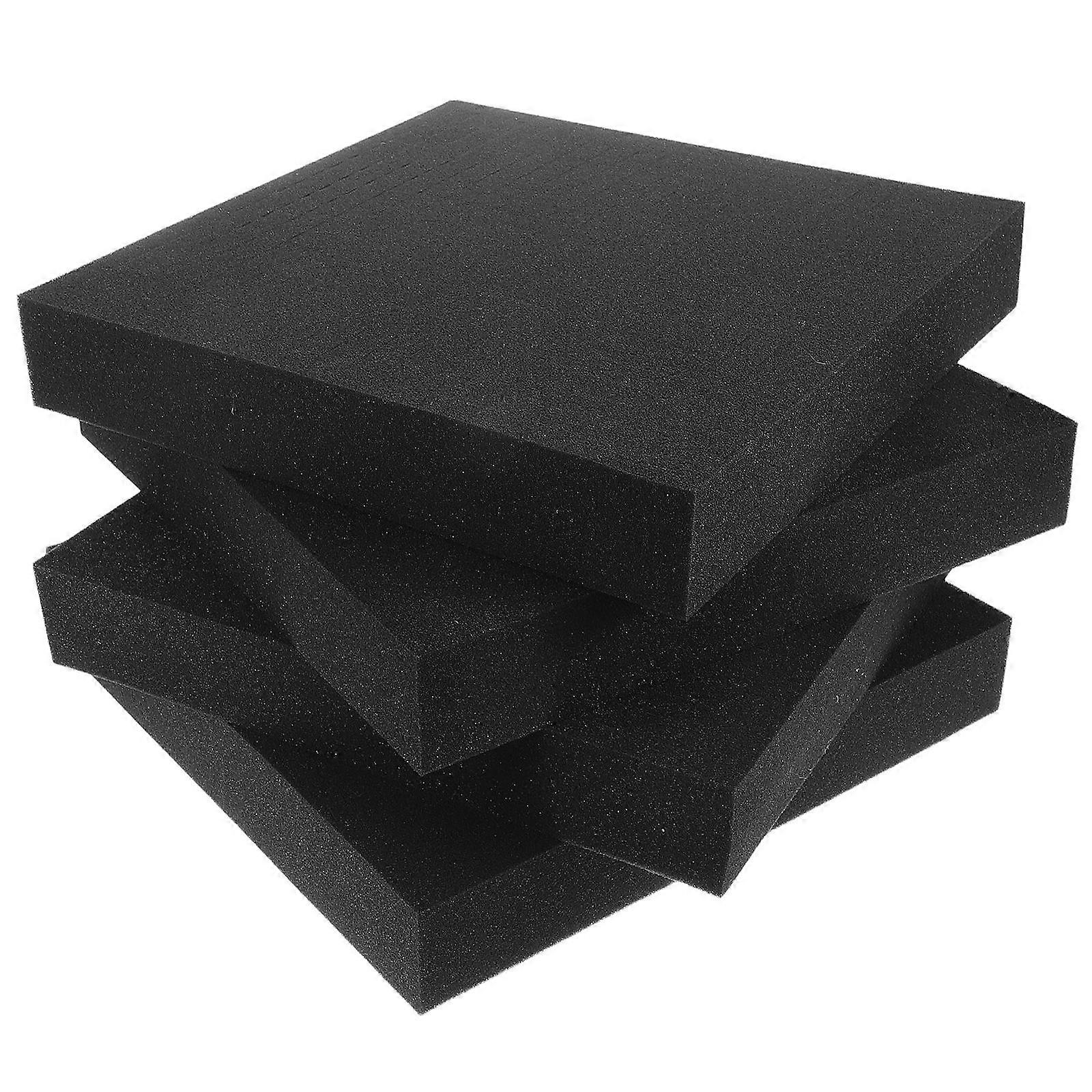 Foam Inserts for Packaging Box with High Resilience 4Pcs Polyurethane