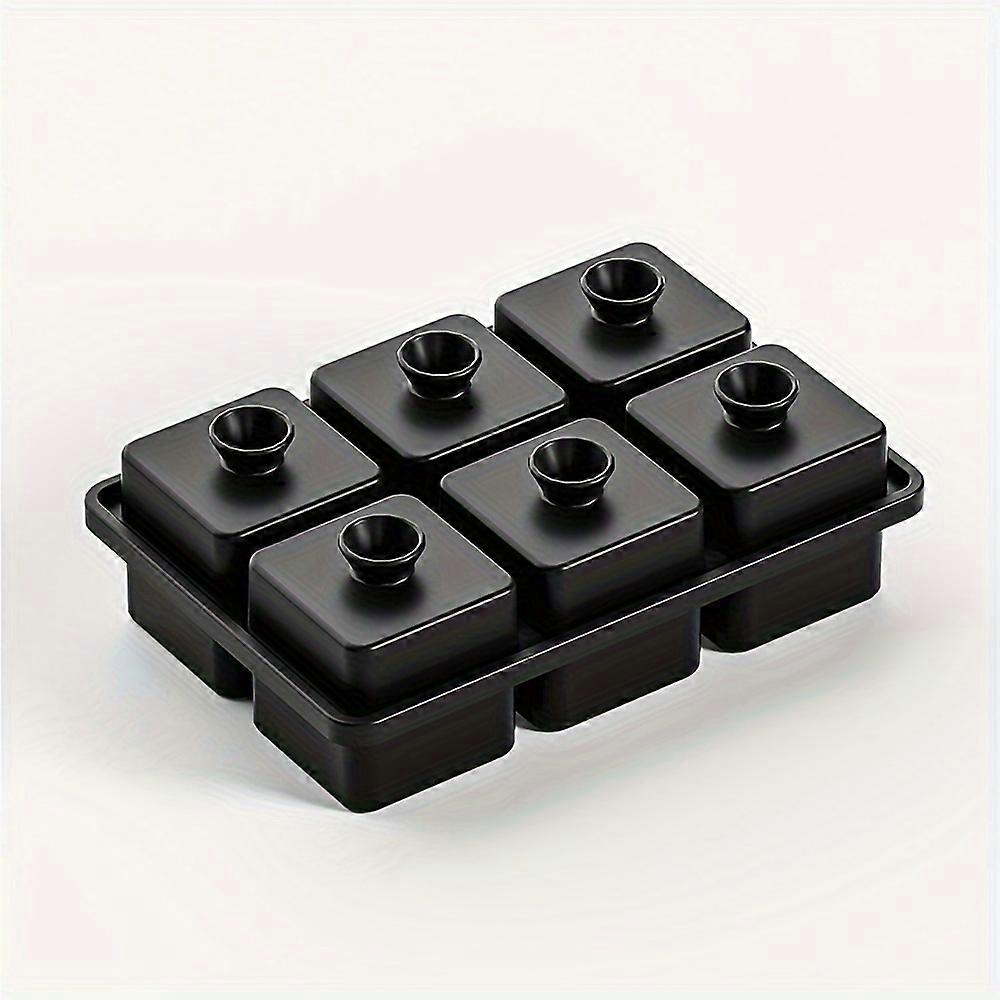 Easy-Release Silicone Ice Cube Tray with Funnel - Stackable Leakproof Design for Whiskey & Drinks - Perfect for Parties & Home