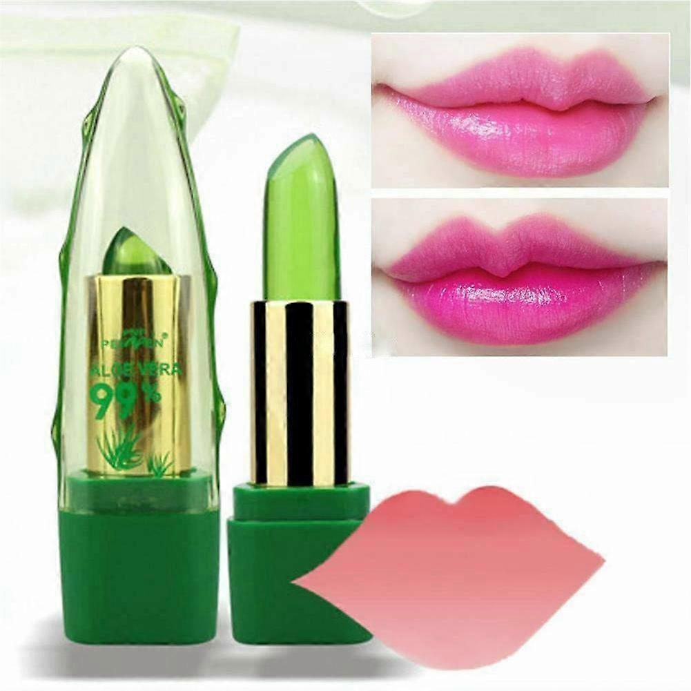 Baume �� l��vres d��color�� �� l'aloe Vera/teinte pour les l��vres, rouge �� l��vres magique �� couleur changeante, hydratant, durable, nourrissant, 