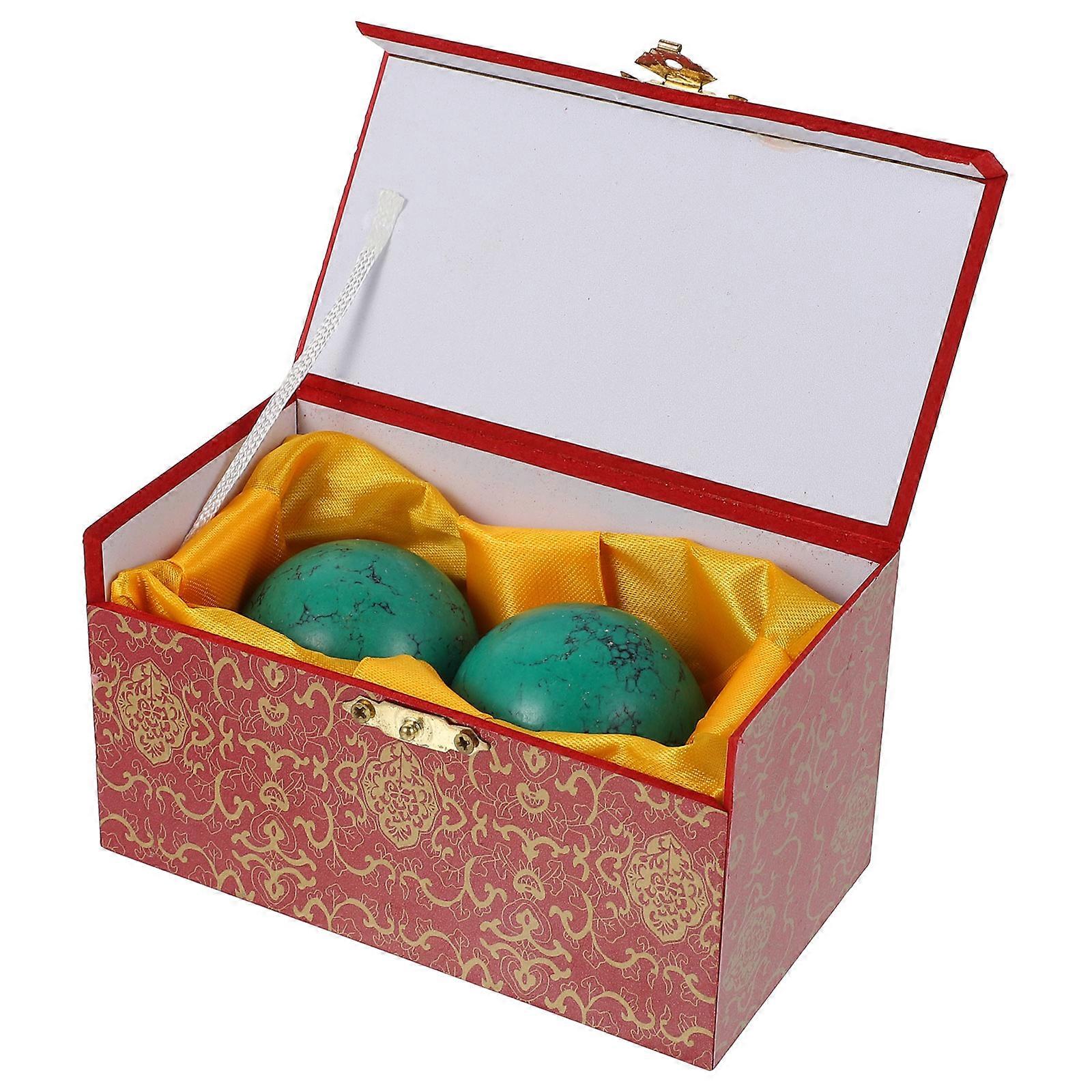 Green Turquoise Hand Massage Balls for Hand Exercise 4Pcs Set
