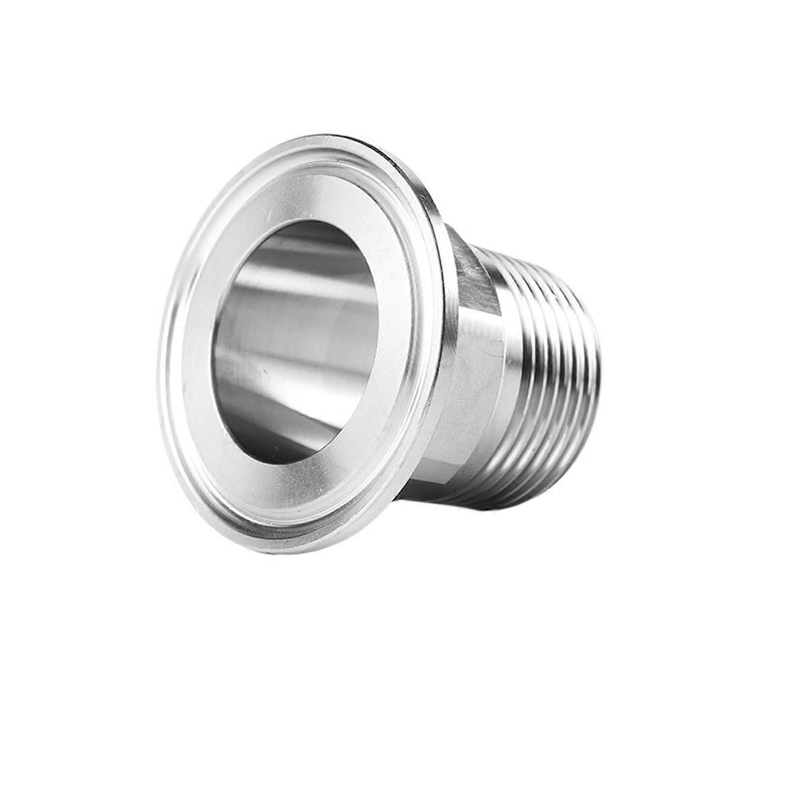 304 Stainless Steel Pipe Fitting Sanitary Clamp with Hex Thread DN32 Quick Install